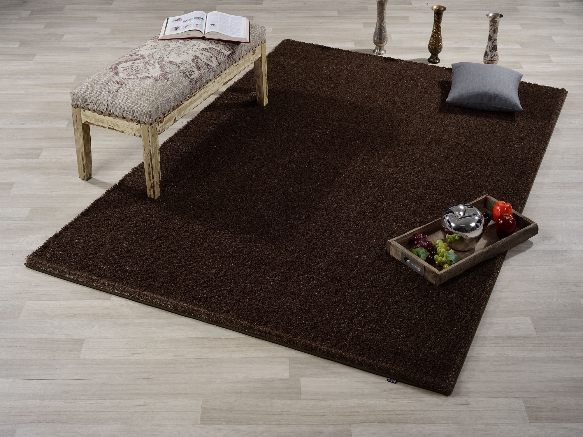 Image of GALLERY M branded by Musterring Hochflor-Teppich »Solo«, rechteckig, 30 mm Höhe, besonders weich durch Microfaser, Wohnzimmer bei Ackermann Versand Schweiz