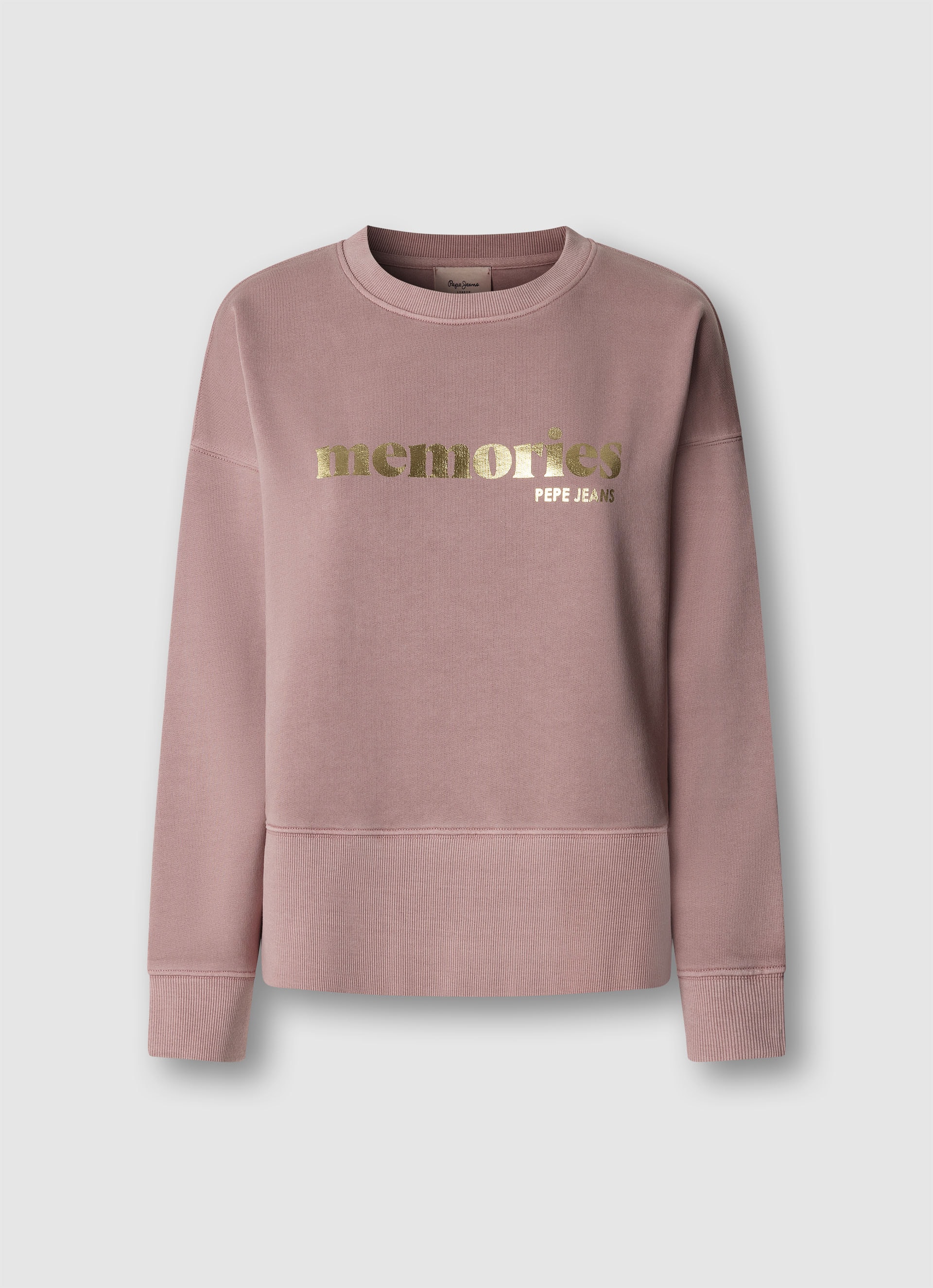 Image of Pepe Jeans Sweatshirt "CINTIA", mit breitem Rippbündchen, Rundhals