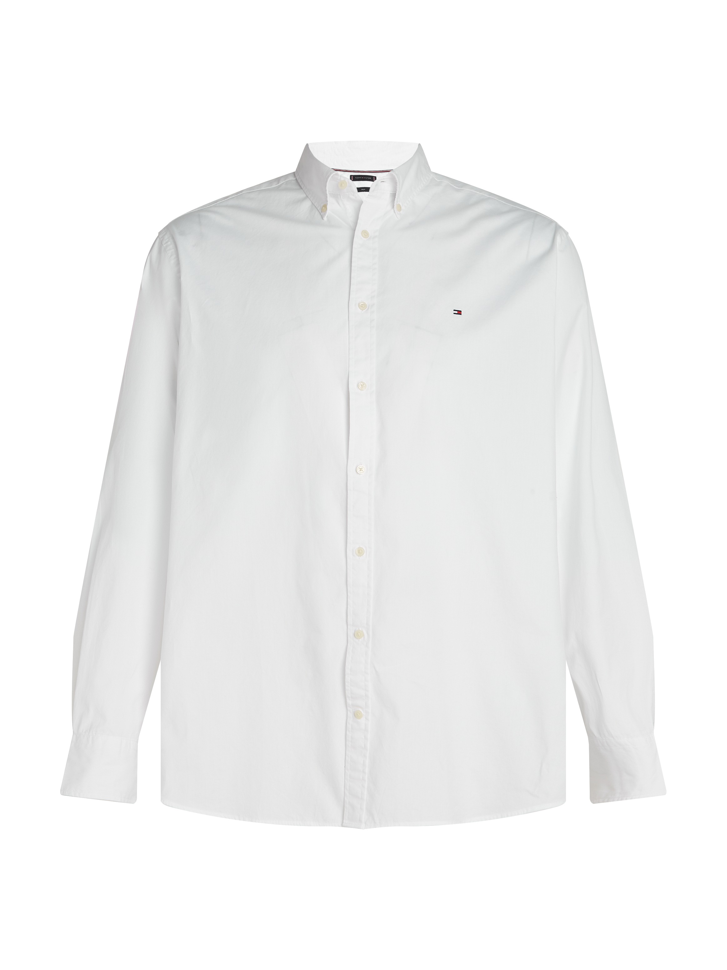 Tommy Hilfiger Big & Tall Langarmhemd »BT-FLEX POPLIN SOLID RF SHIRT-B«, Grosse Grössen