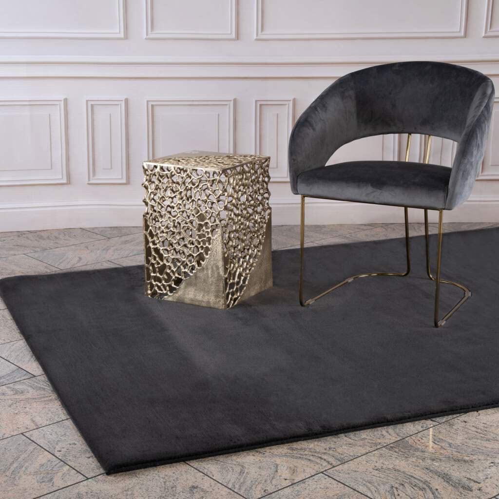 Carpet City Hochflor-Teppich »TOPIA 400«, rechteckig, 21 mm Höhe, Kunstfell-Teppich mit Kaninchenfell-Optik, Haptik, Schlafzimmer