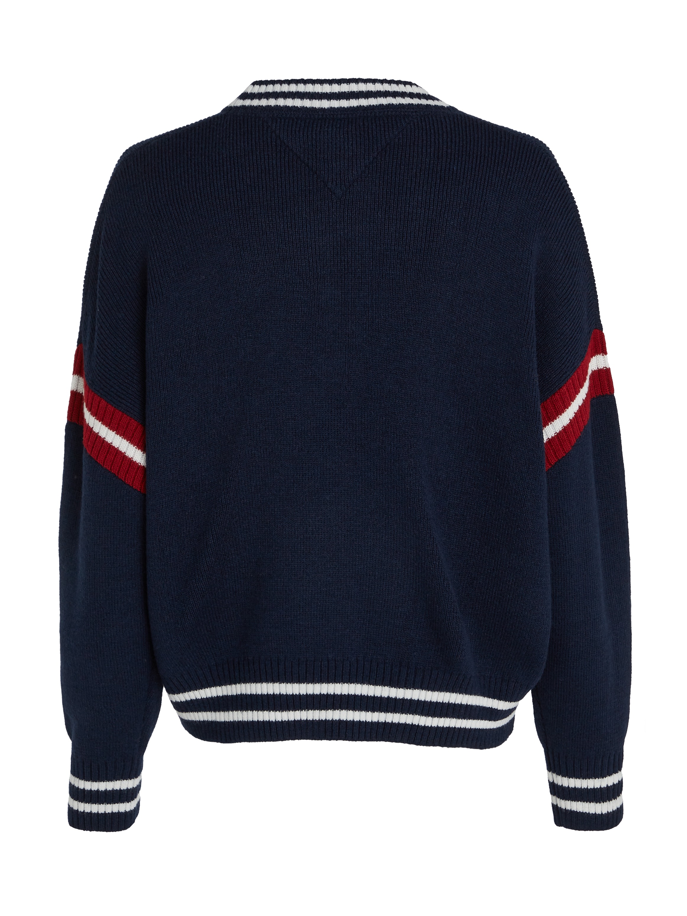 Tommy Jeans Strickpullover »TJW LETTERMAN SWEATER«, mit gestickter Tommy Jeans Flagge