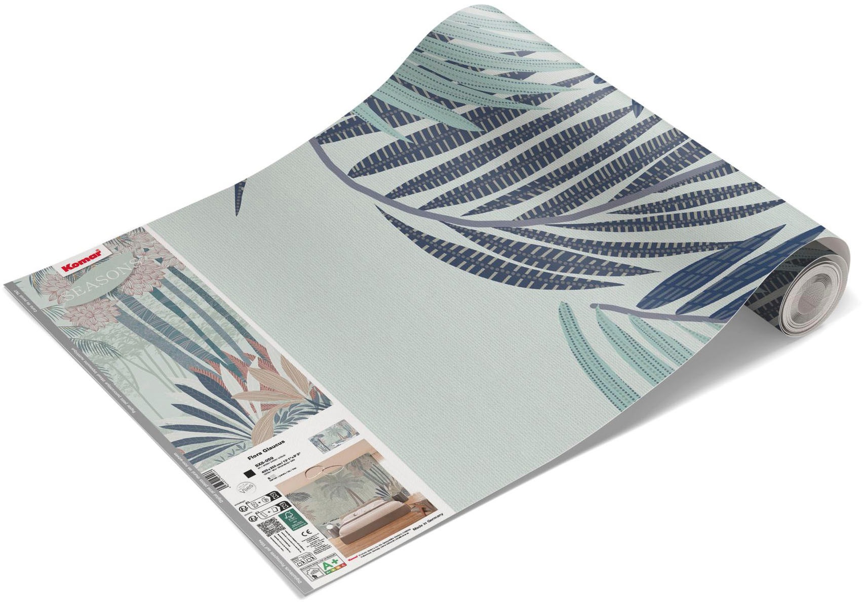 Komar Fototapete »Vlies Fototapete - Flora Glaucus - Grösse 400 x 250 cm« Motiv | bedruckt glatt