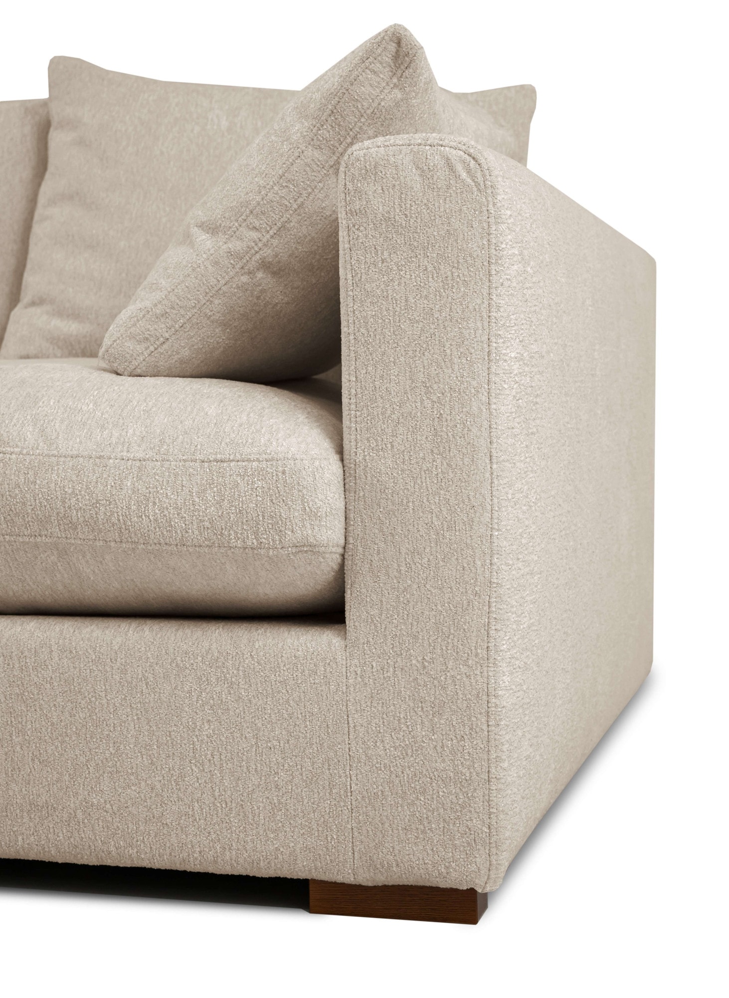 Home affaire Ecksofa »Coray«, Breite 266 cm, extra weich und kuschelig, mit Federn und Daunen