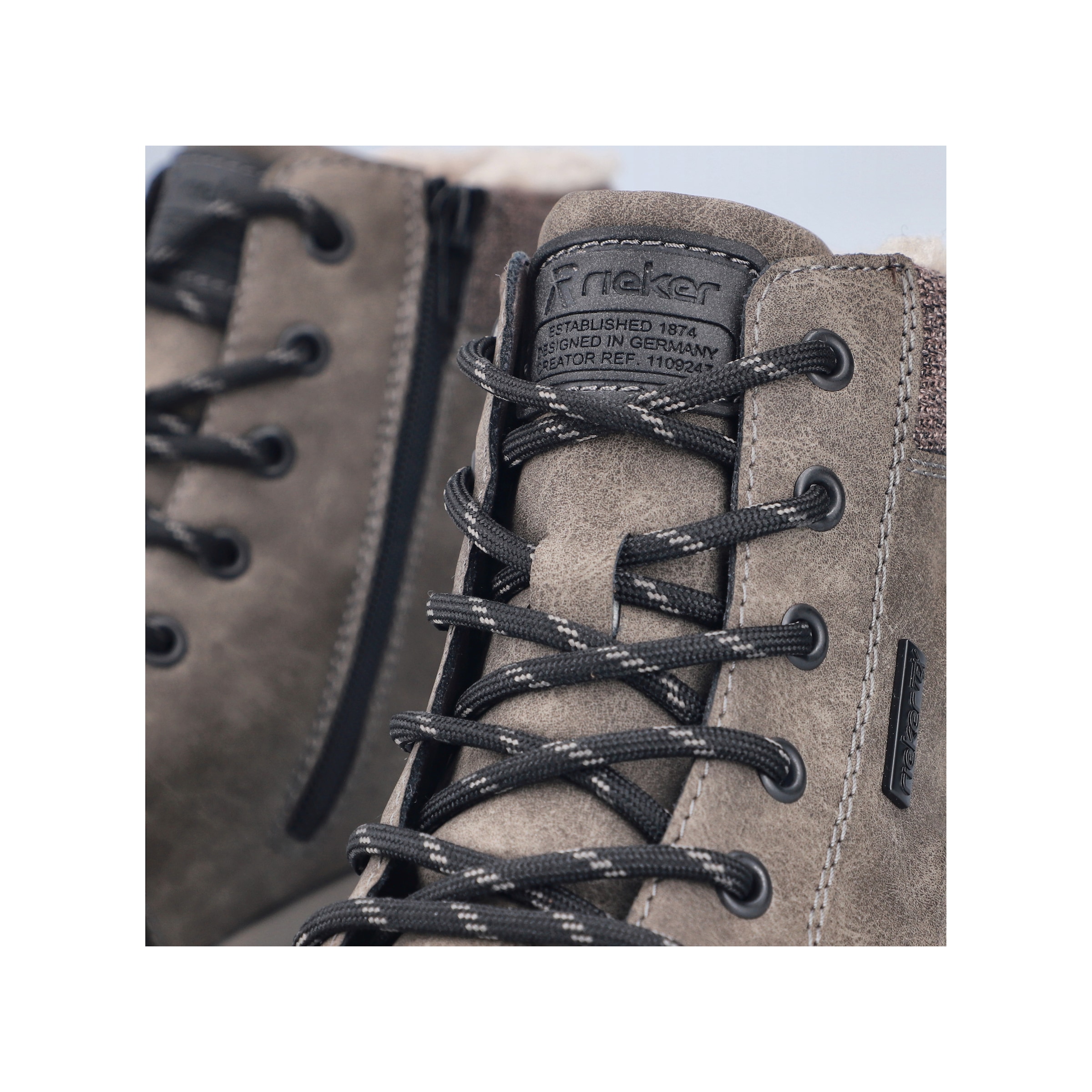 Rieker Winterstiefelette  Winterboots, Schnürboots mit Innenreissverschluss und RiekerTex