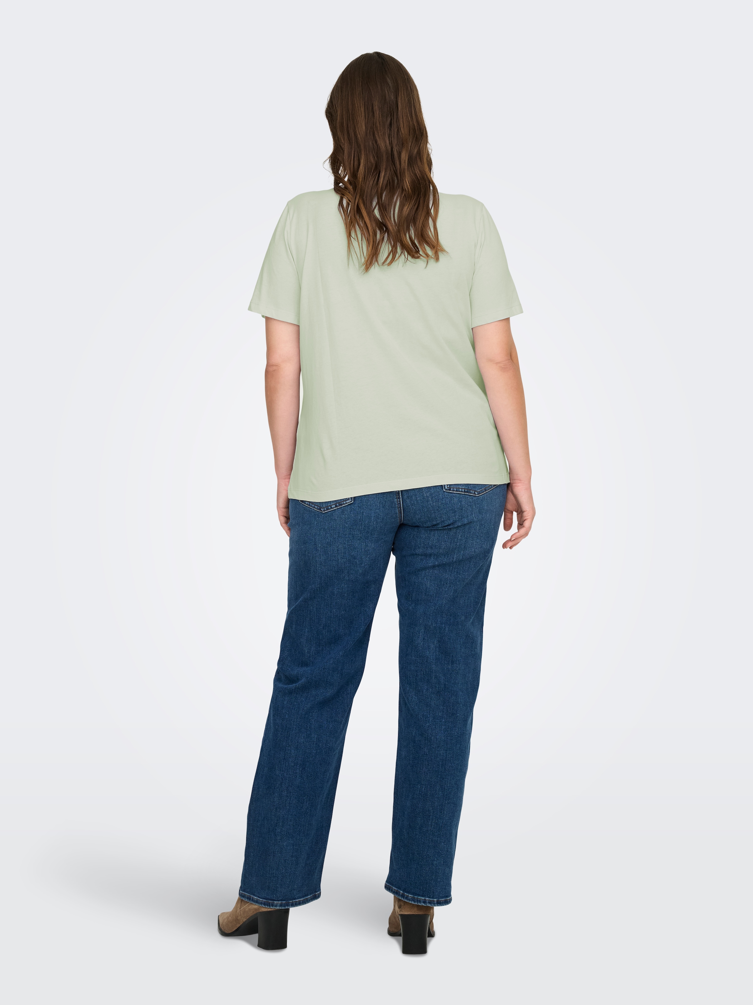 ONLY CARMAKOMA T-Shirt »CARKITA LIFE S/S LOGO TOP JRS NOOS« Baumwolle, regular fit