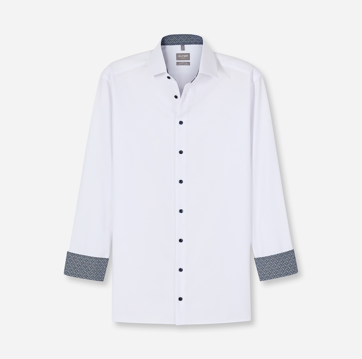 OLYMP Langarmhemd »24/7 - Luxor comfort fit«, Climate Control, Businesshemd, New-Kentkragen, comfort fit
