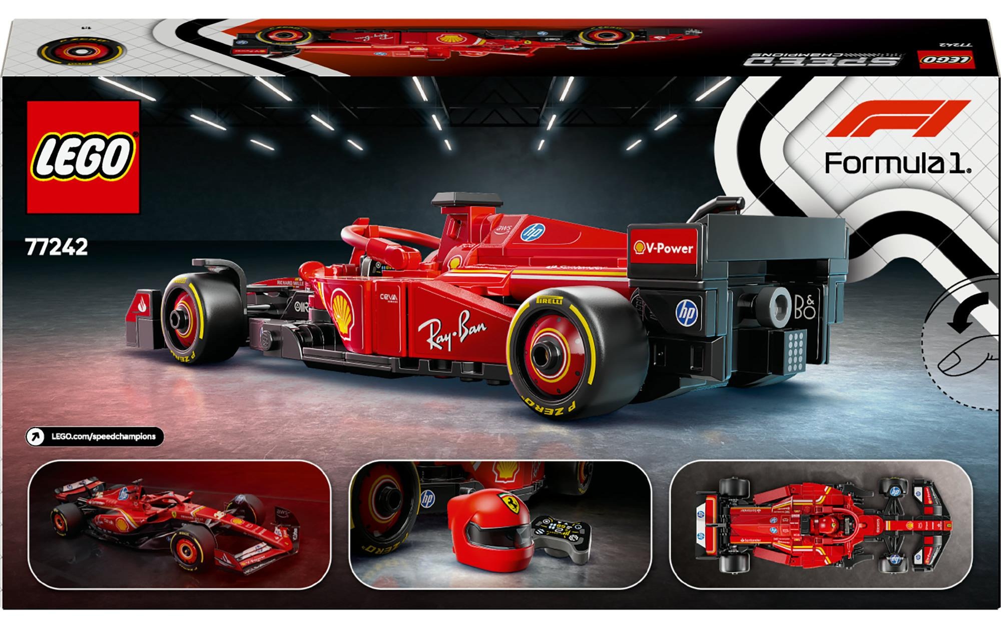 LEGO® Spielbausteine »Speed Champions Ferrari SF-24 F1 Rennauto 77242«, (275 St.)