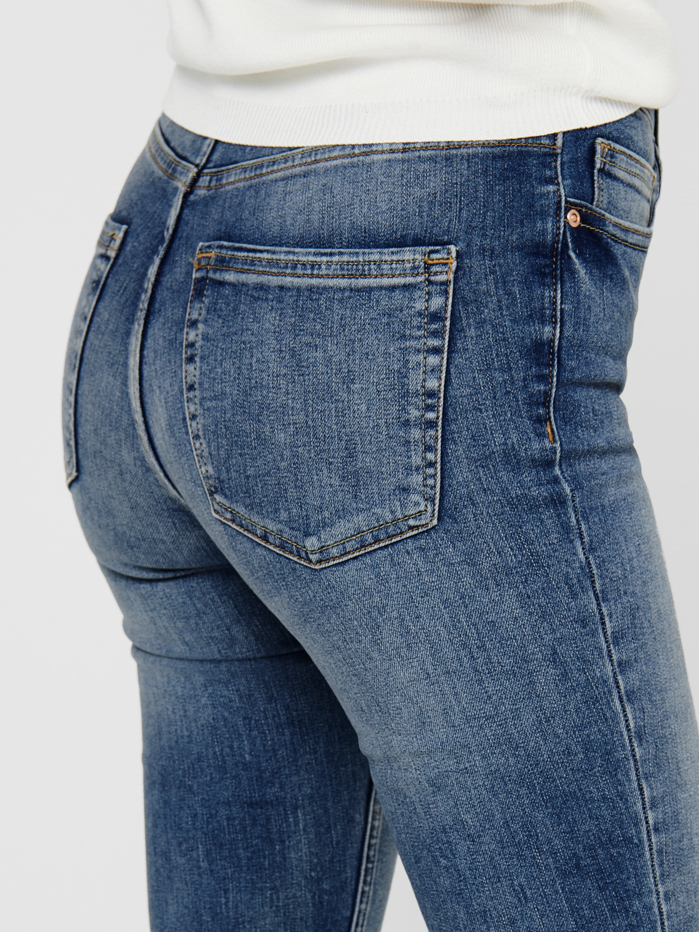 ONLY Skinny-fit-Jeans »ONLBLUSH MID SKINNY  BB ANA0005« Baumwollmischung, skinny fit