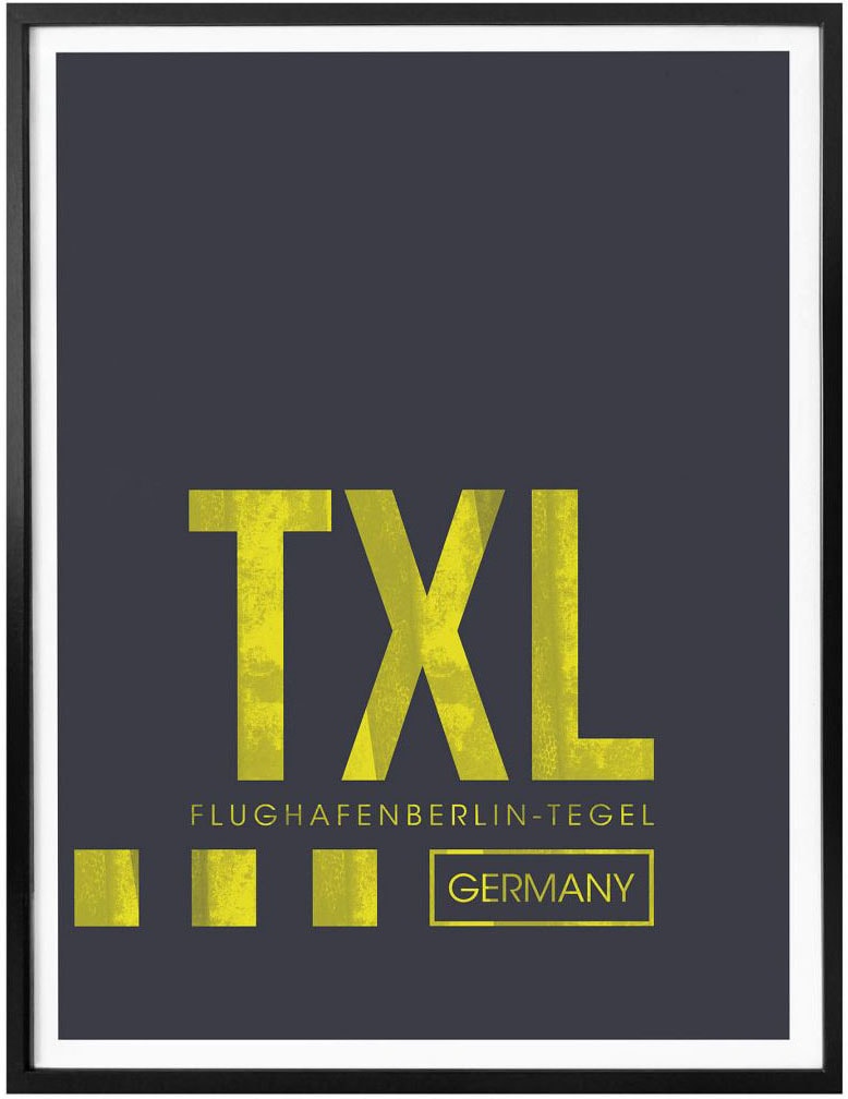 Flughafen TXL Poster, Bild, Flughafen, Poster Berlin«, acheter Wandbild, »Wandbild St.), confortablement Wall-Art (1 Wandposter
