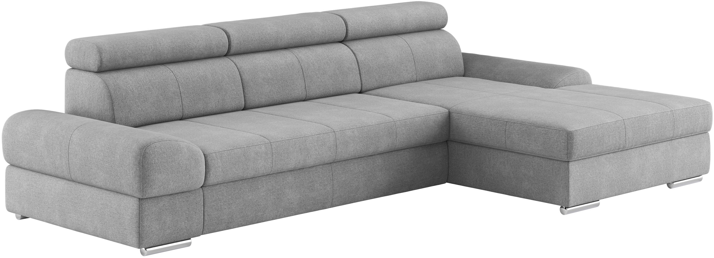 sit&more Ecksofa »Broadway L-Form«, inklusive Kopfteilverstellung, wahlweise mit Bettfunktion