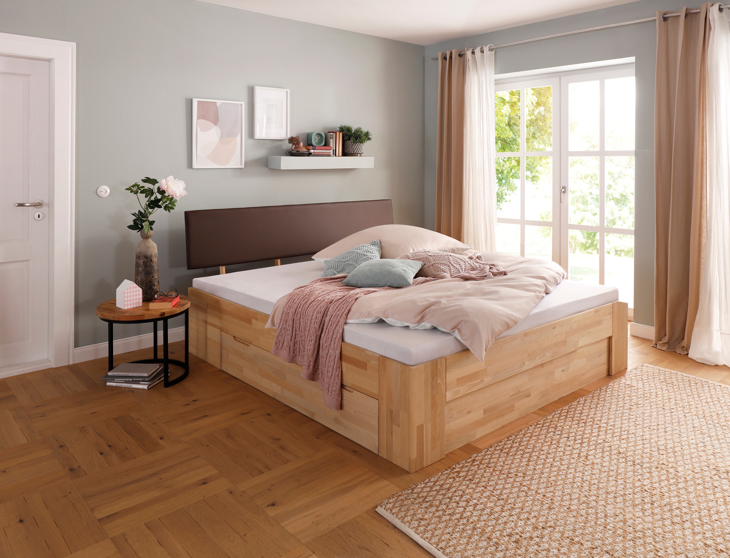 Image of Home affaire Stauraumbett »Venezia«, aus Massivholz bei Ackermann Versand Schweiz