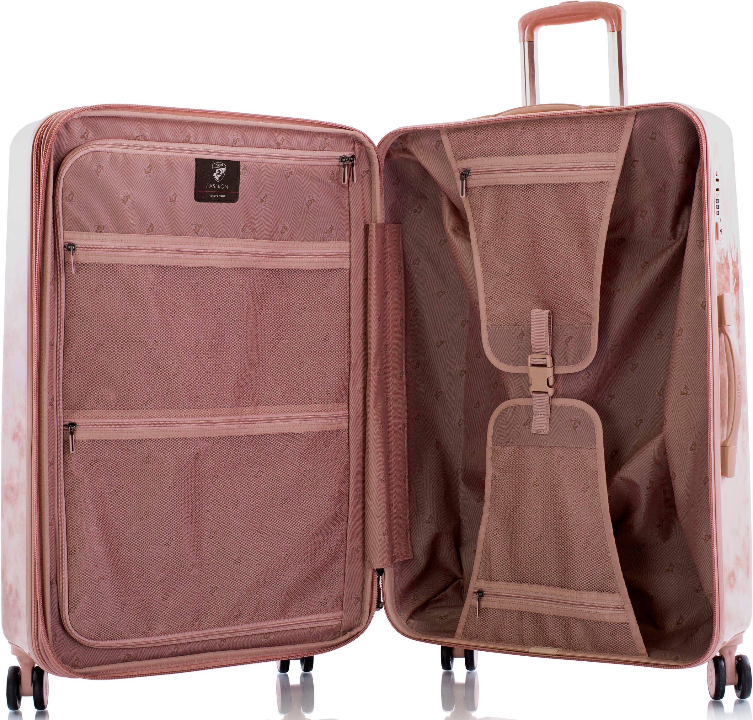 Heys Hartschalen-Trolley »Tie-Dye pink, 76 cm«, 4 St. Rollen