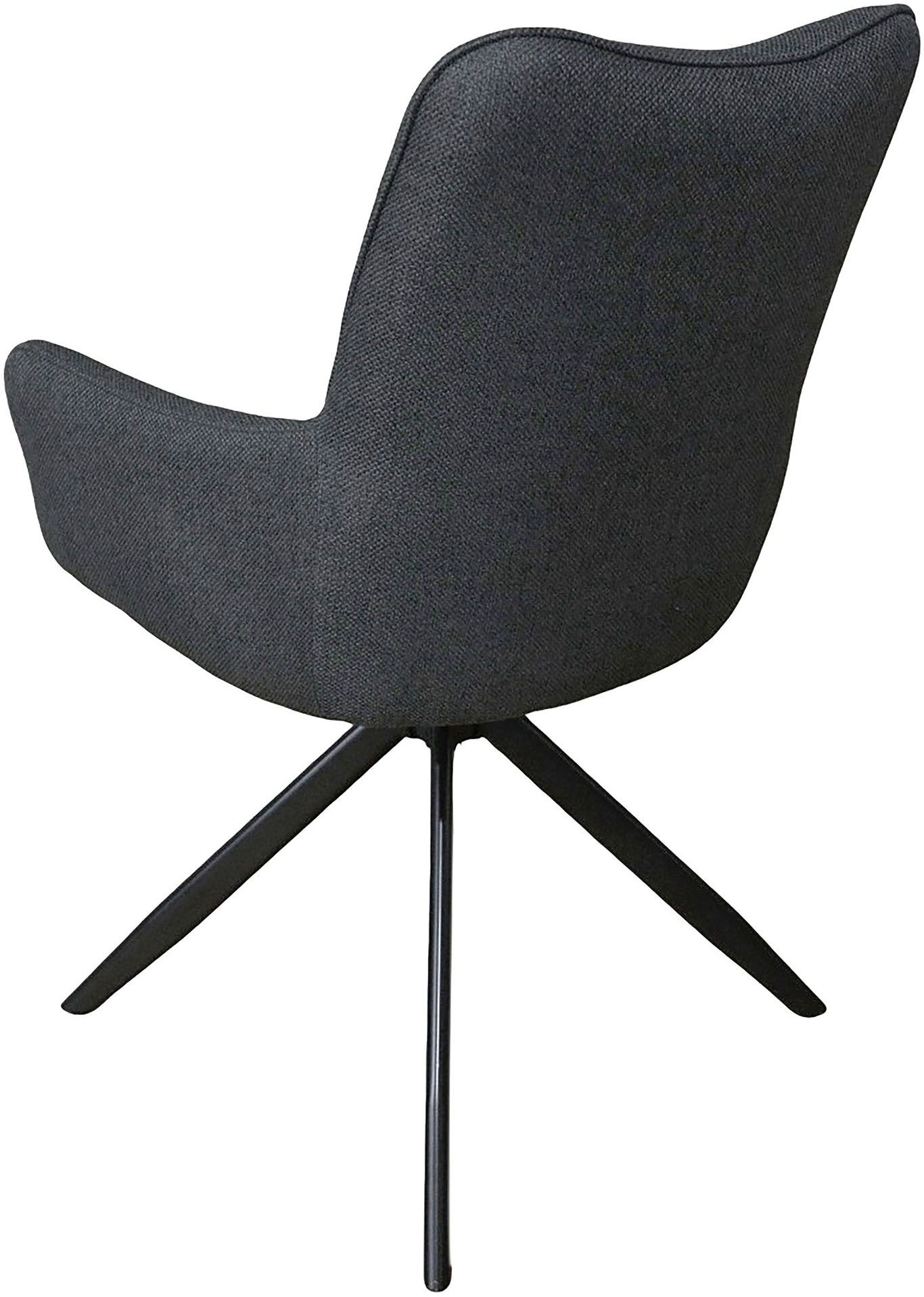 byLIVING Chaise de salle à manger »HAMILTON« (Ensemble) 2 cuisWebstoff, bis 110 kg, 360° drehbar, Schaumstoff, 4er Kreuzgestell
