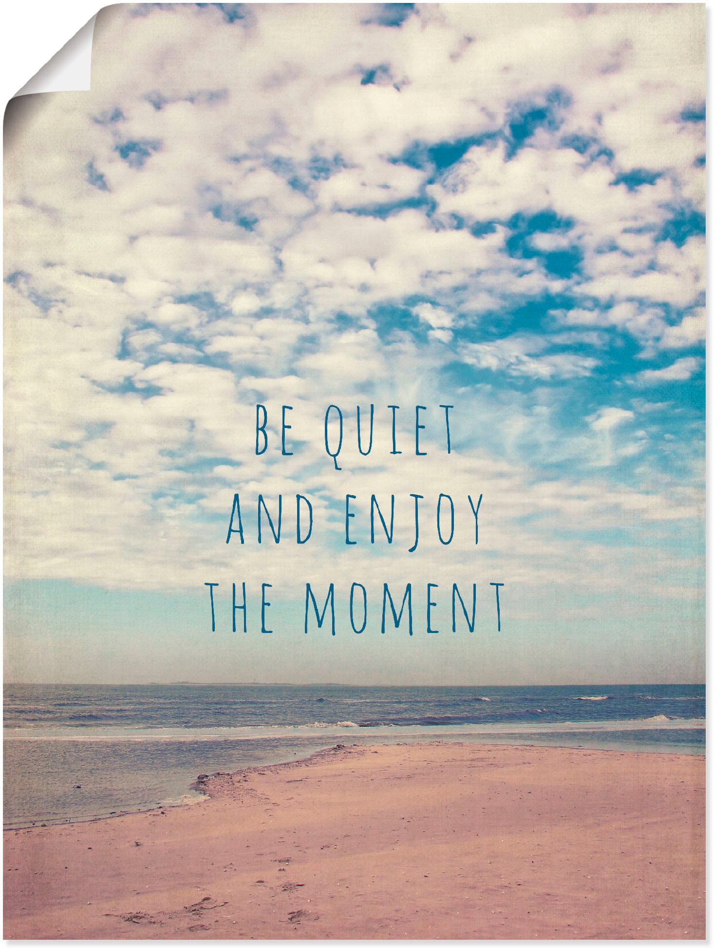 Image of Artland Wandbild »Amrum«, Sprüche & Texte, (1 St.), in vielen Grössen & Produktarten - Alubild / Outdoorbild für den Aussenbereich, Leinwandbild, Poster, Wandaufkleber / Wandtattoo auch für Badezimmer geeignet bei Ackermann Versand Schweiz