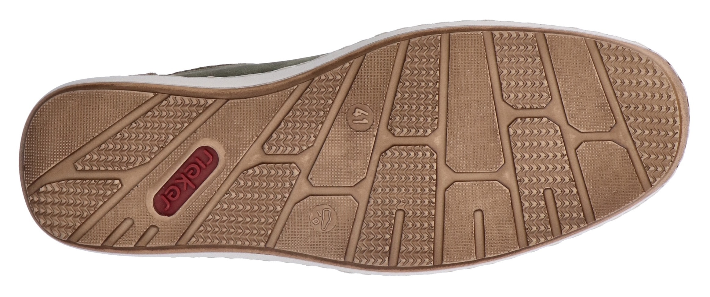 Rieker Slipper  Sommerschuh, Schlupfschuh, Freizeitschuh mit kontrastfarbenen Besätzen