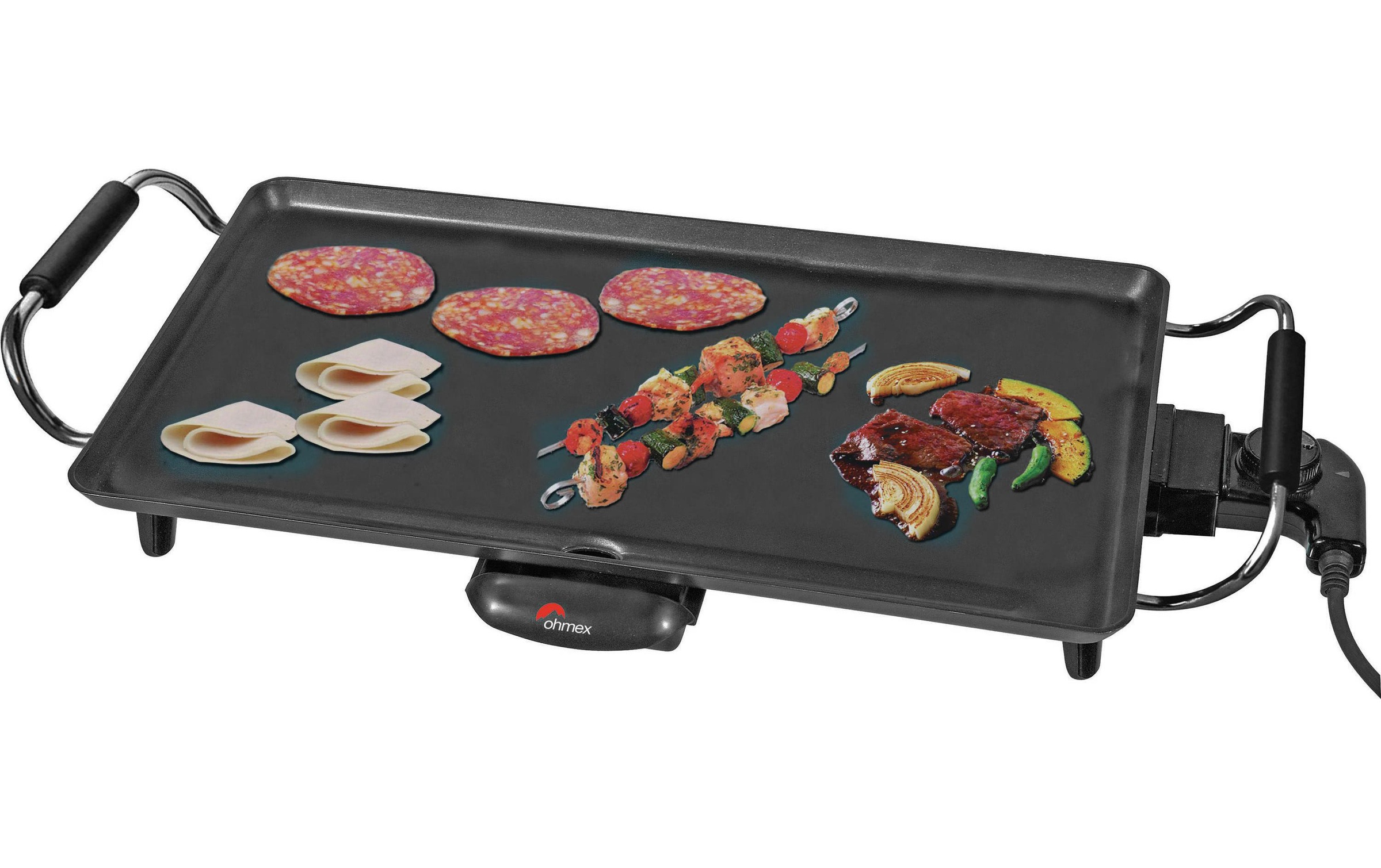 ohmex Teppanyakigrill »Teppanyaki Tisch-Grill Platte klein«, 2000 W