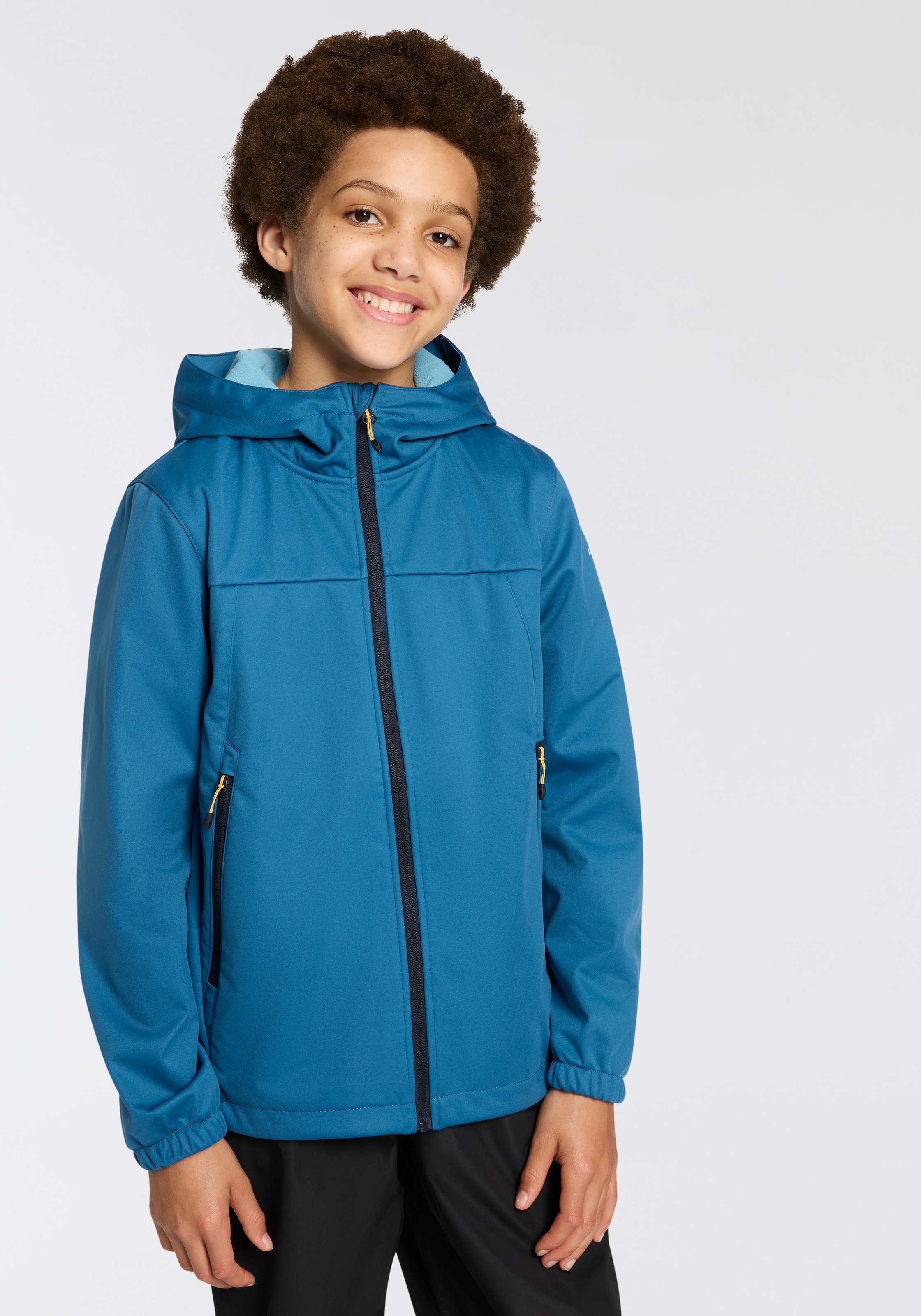 Image of Icepeak Softshelljacke "KONAN JR" mit Kapuze für Kinder und Jugendliche, wasserabweisend, windabweisend