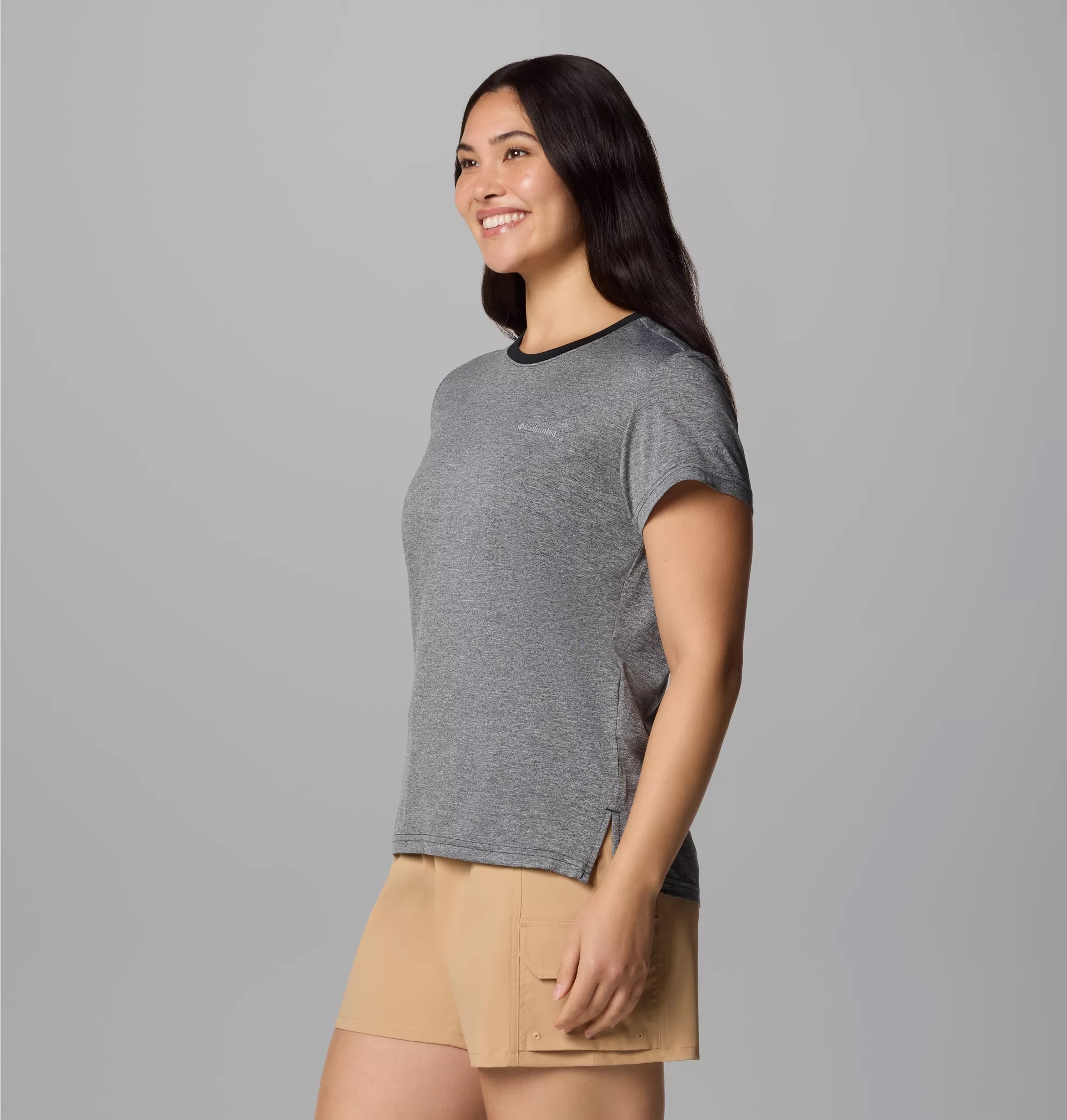 Columbia T-shirt fonctionnel sportliche Passform, Kurzarm, für Outdoor-Aktivitäten