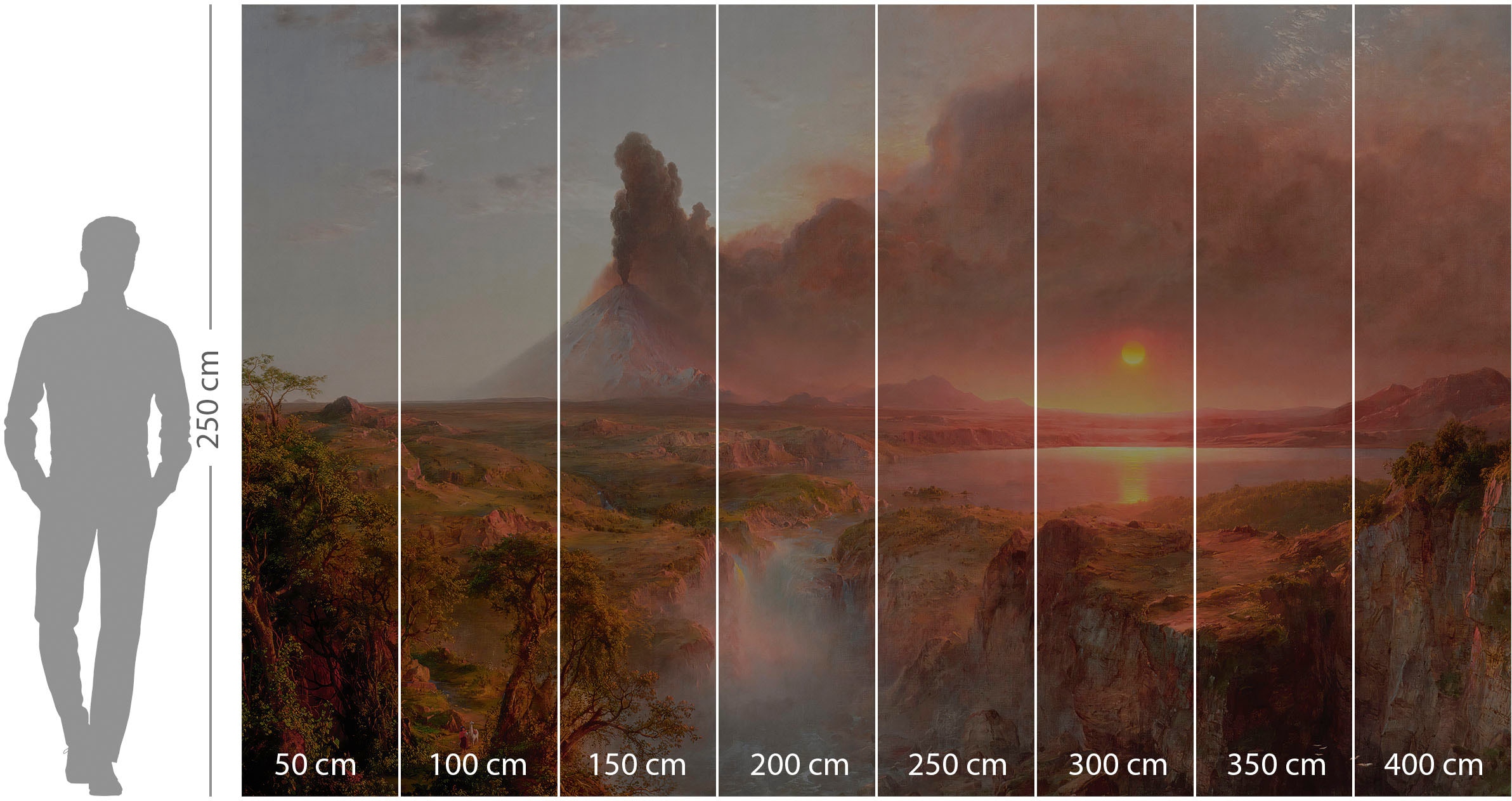 Finde Komar Fototapete »The Andes«, bedruckt-Motiv-mehrfarbig, 400x250 cm (Breite  x Höhe) auf