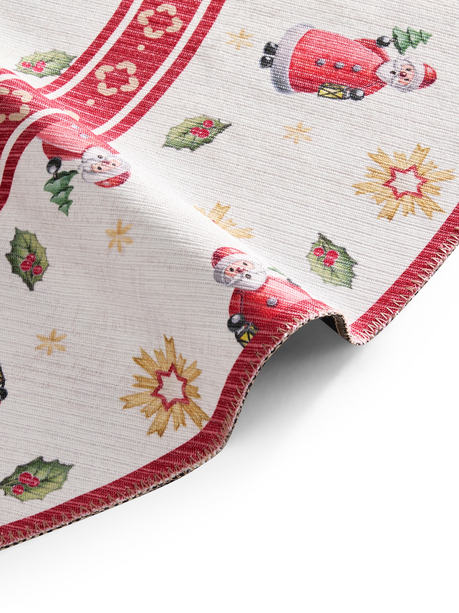 Villeroy & Boch Tapis »Toy's Delight Limited Edition Santa Claus« Rond 3 mm Höhe Limited Edition, Weihnachten, Wohnzimmer, Baumrock, Waschbar, Rund