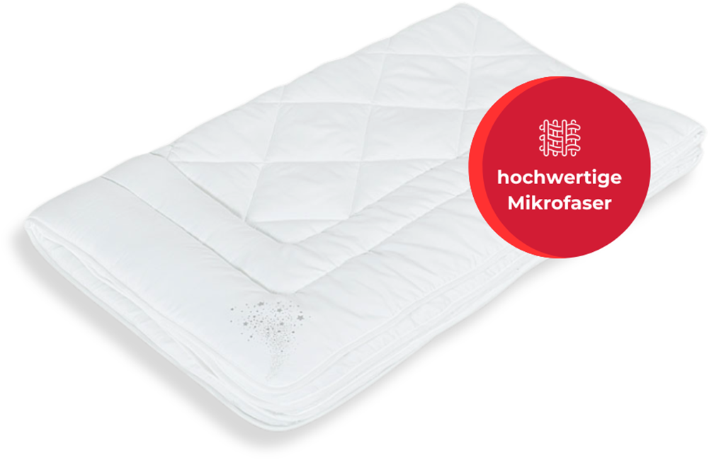 my home Microfaserbettdecke »Baca, Bettdecke 135x200 cm, 155x220 cm und weitere Grössen«, warm, Füllung aus hochwertiger 6D-Hohlfaser, Bezug Polyester, (1 St.), Bettdecken, Sommer, Winter, 4-Jahreszeiten, Decke