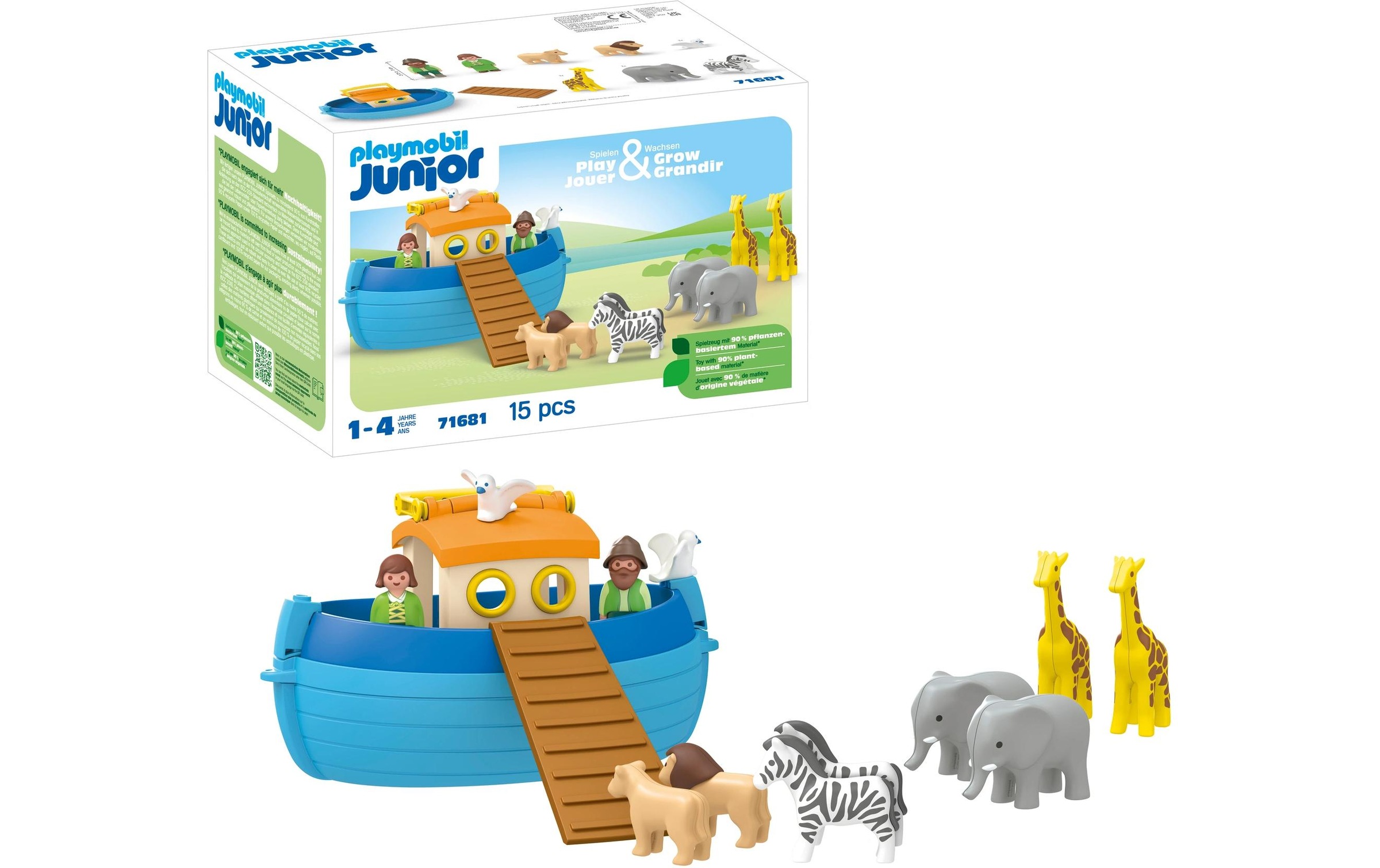 Playmobil® Spielbausteine »Junior Meine Mitnehm-Arche Noah 71681«, (15 St.)