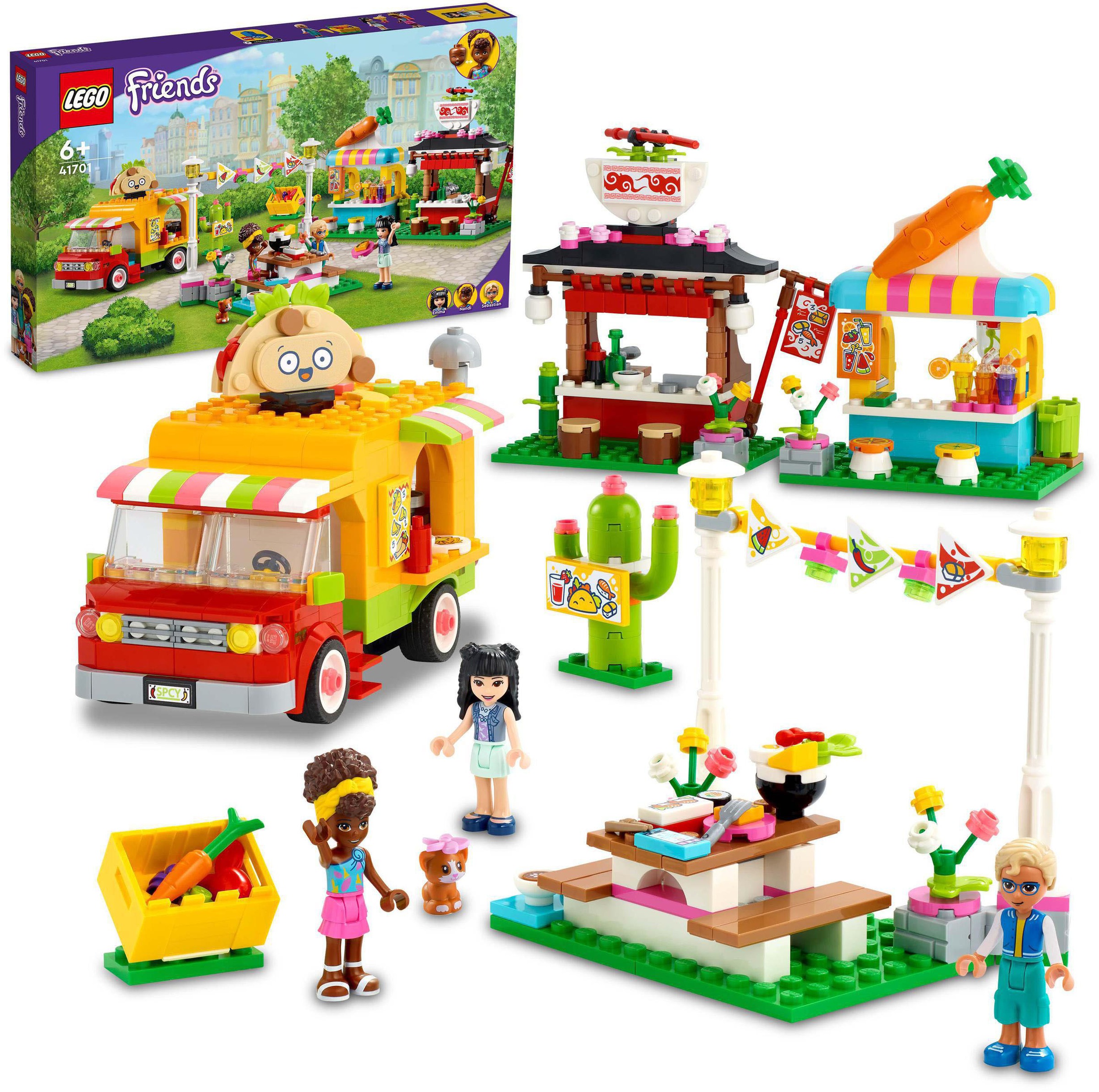 Image of LEGO® Konstruktionsspielsteine »Streetfood-Markt (41701), LEGO® Friends«, (592 St.) bei Ackermann Versand Schweiz