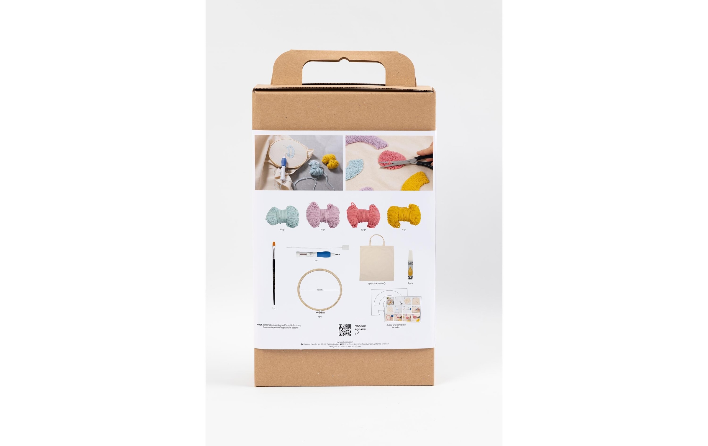 creativ company Kreativset »Punch Needle Einkaufstasche«, (7 tlg.)