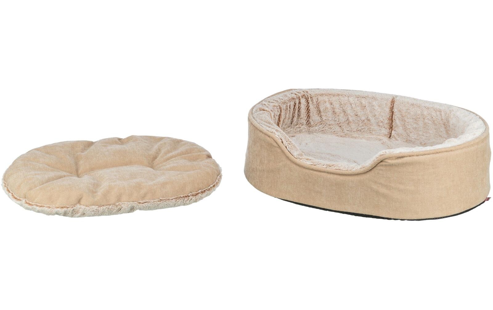 TRIXIE Lit pour chien »Vital Lino Soft Oval, 60 x 45 cm« Polyester