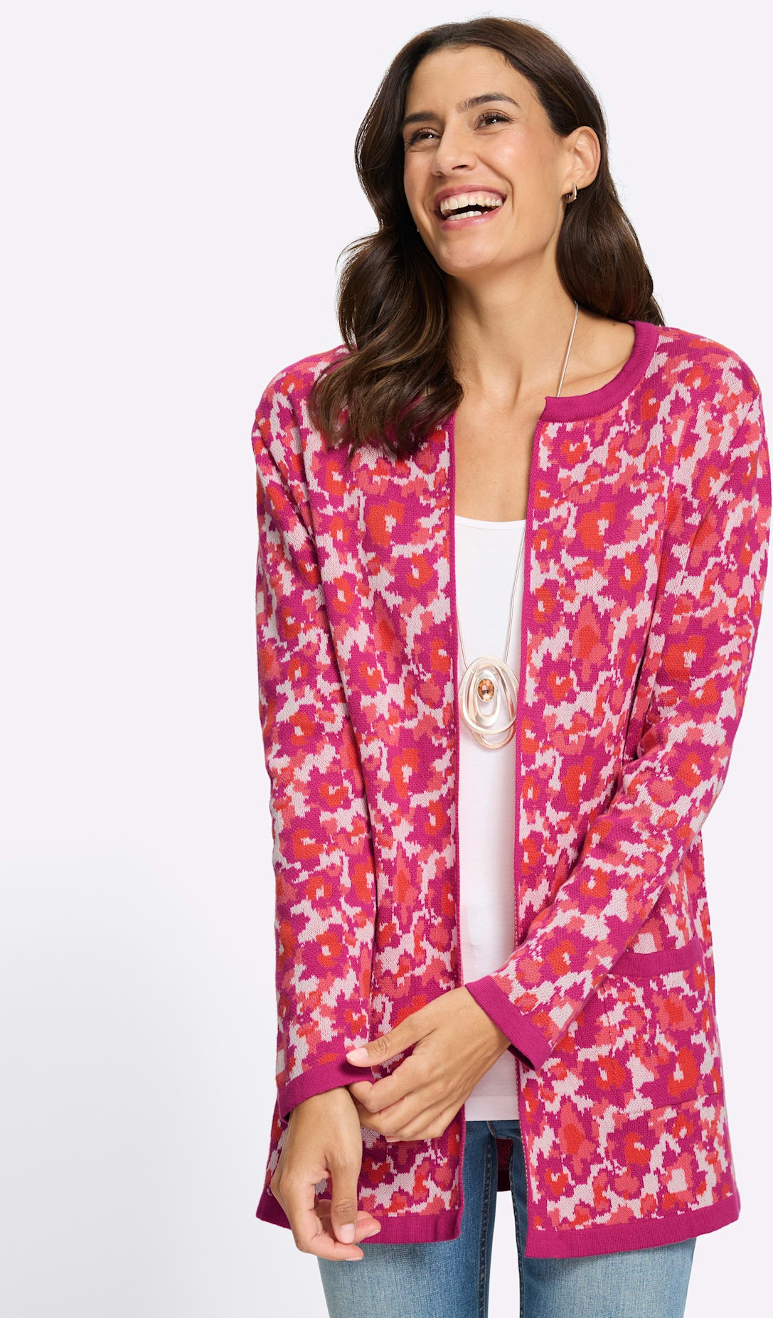 Inspirationen Jacquardstrickjacke