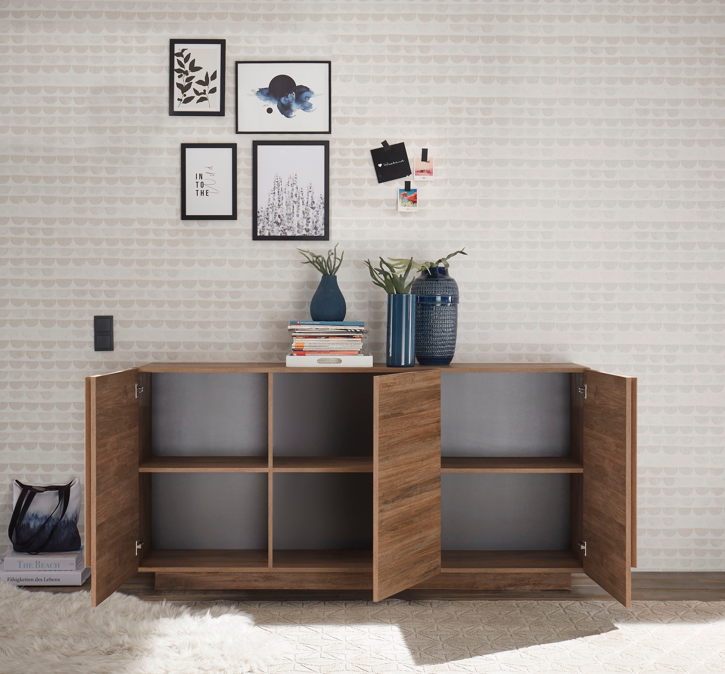 INOSIGN Sideboard »Jupiter«, Breite 181 cm mit 3 Türen