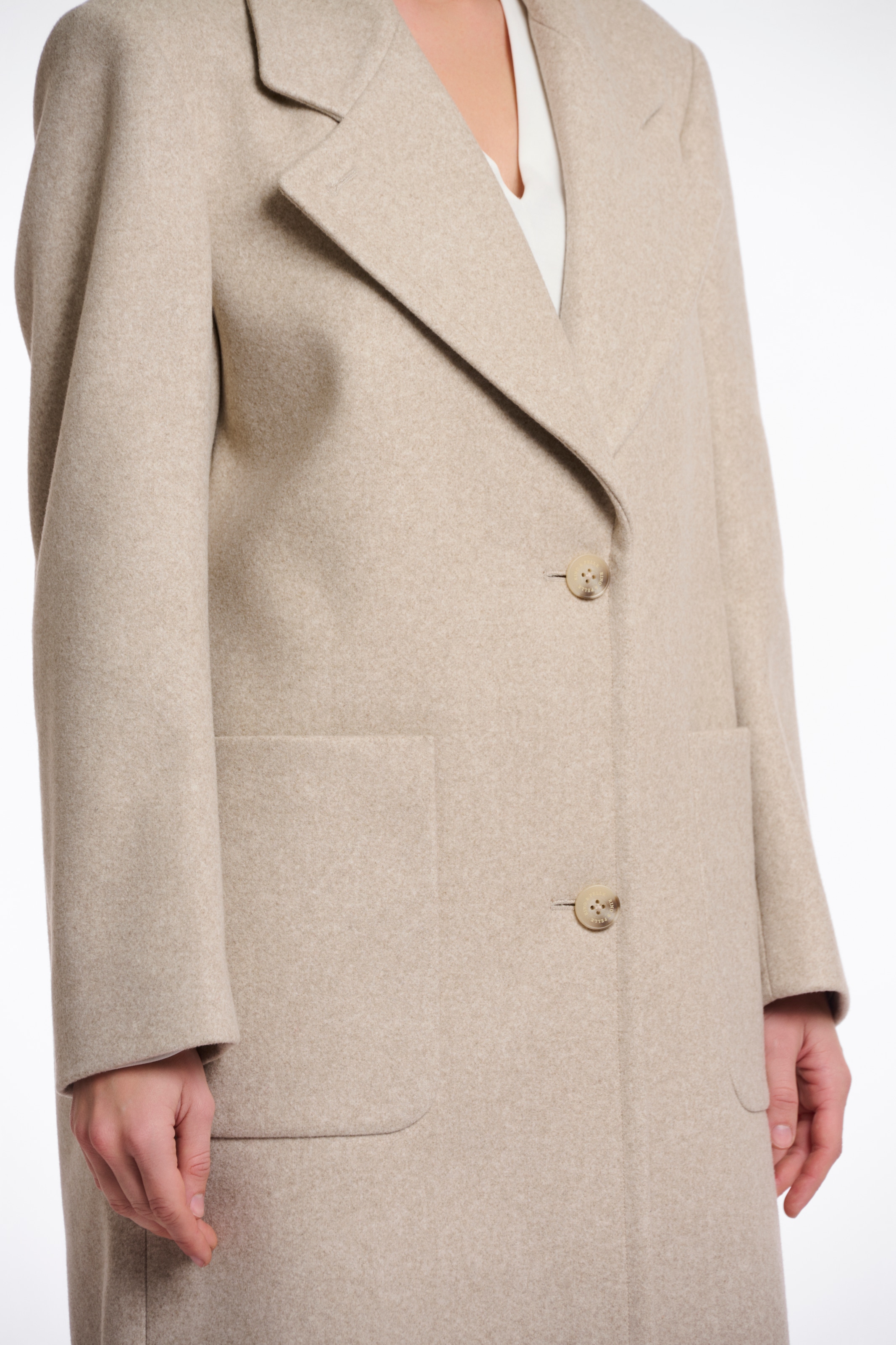 Rino & Pelle Manteau long »CECILE« mit Revers Kragen