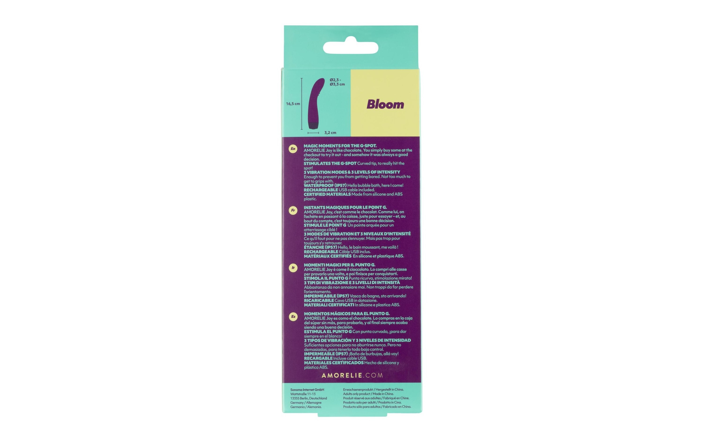 AMORELIE G-Punkt-Vibrator »G-Punkt- «Bloom» Kirsche«