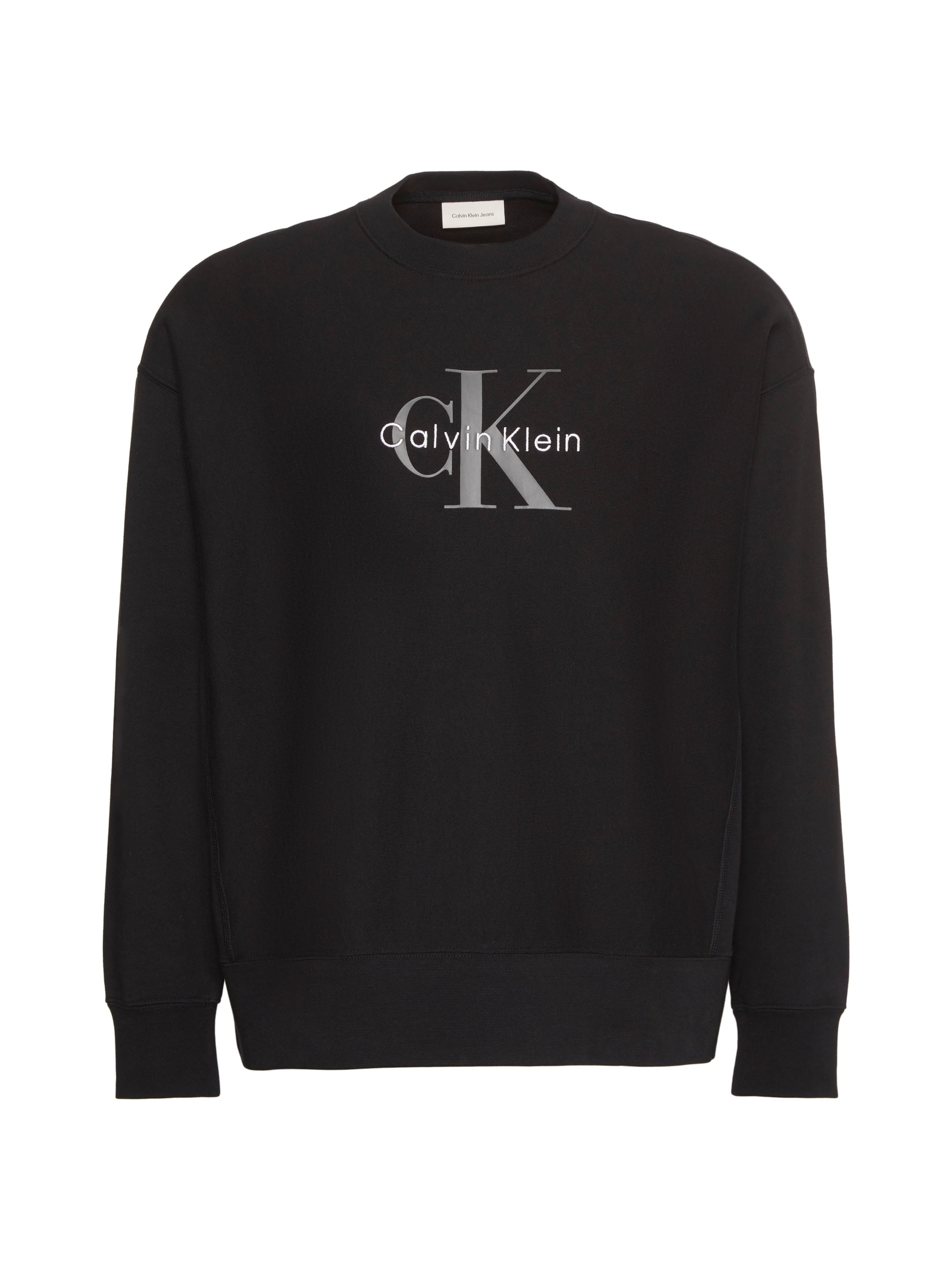 Calvin Klein Jeans Sweatshirt »LS EU 350TERRY MONOLOGO CN SWTSH«, Rundhalsausschnitt, regular fit
