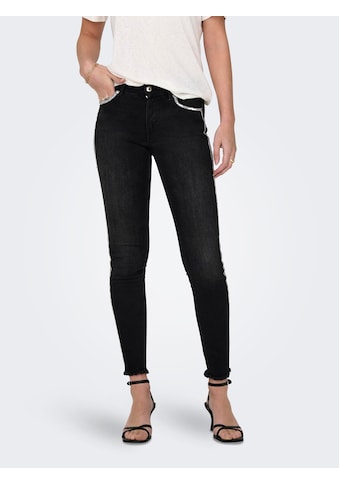 Skinny-fit-Jeans »ONLBLUSH MW SKINNY DECO ANK RW REA0918«