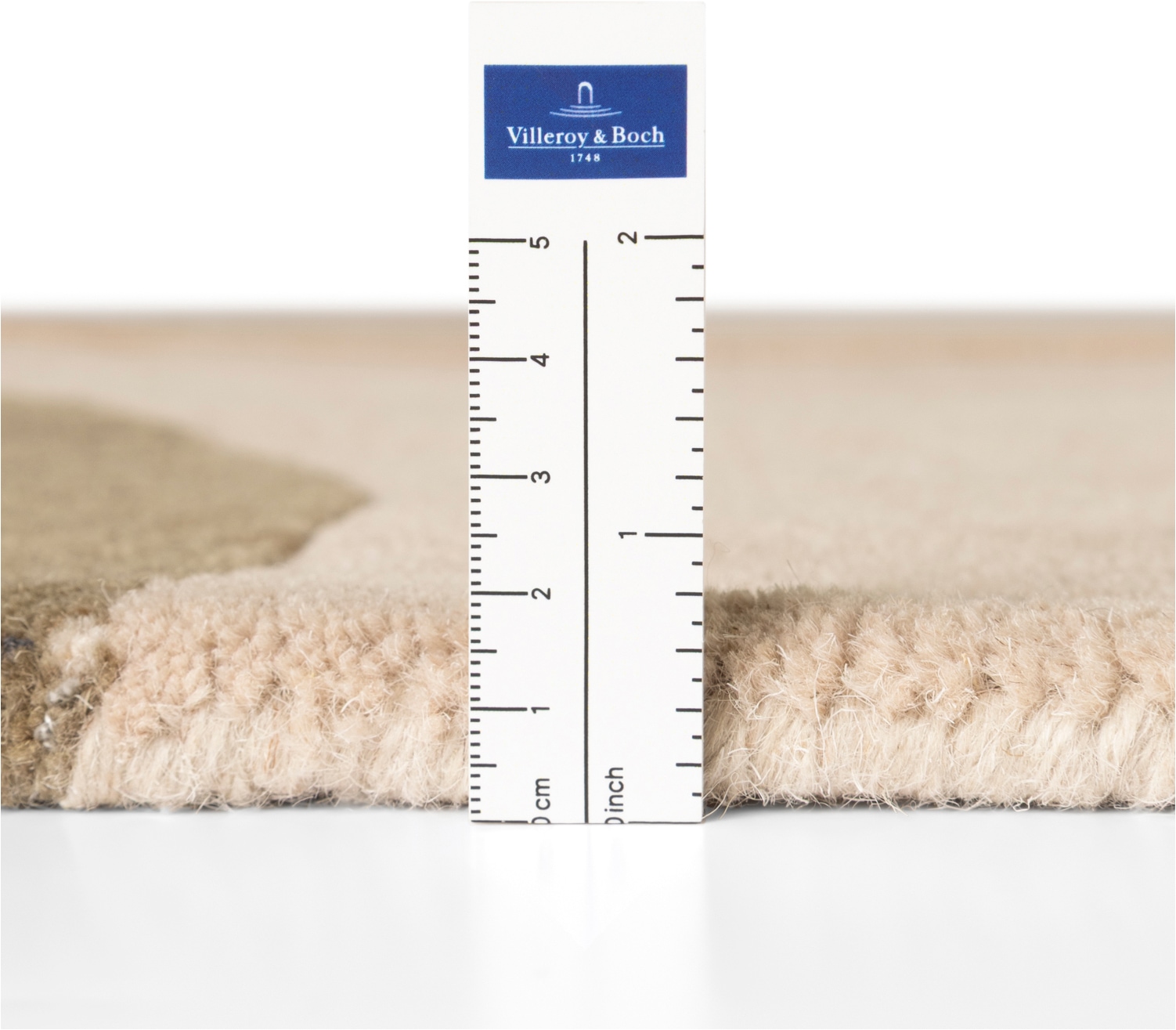 Villeroy & Boch Tapis en laine »Arteo« Rond 17 mm Höhe Laine, naturel, fait main, abstrait, poil ras, salon, chambre à coucher