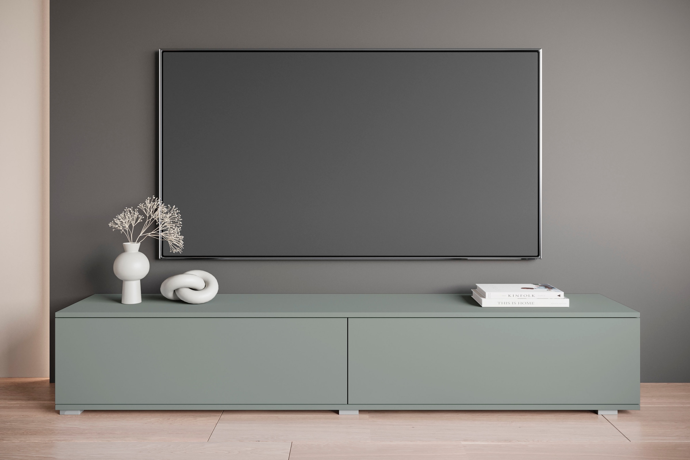 GOODproduct Lowboard »Kenia« 1 Stk. tlg. 2 Klappen – flexibel hängend oder stehend montierbar