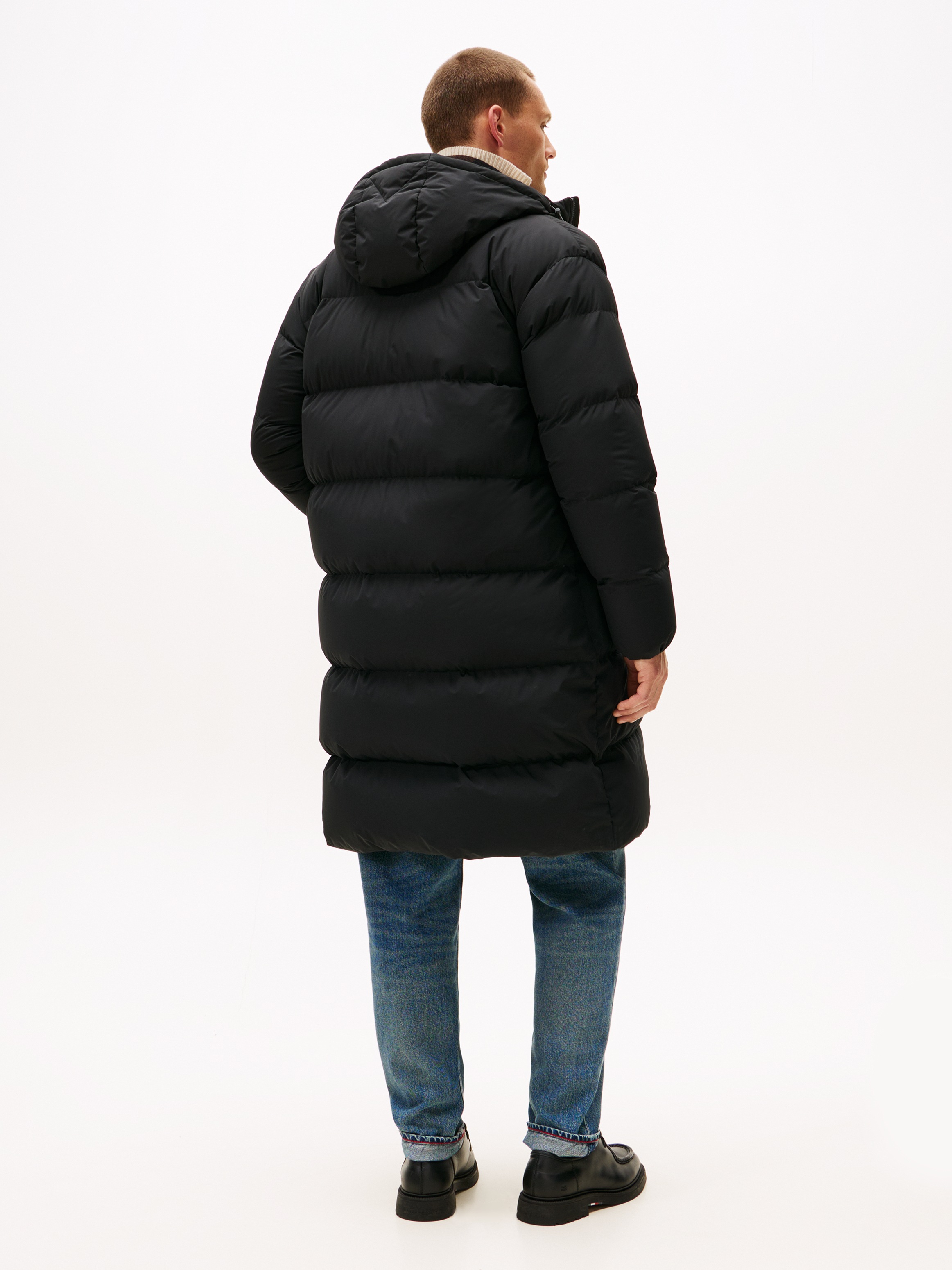 Tommy Hilfiger Steppmantel »DOWN PARKA« regular fit, Wintermantel, mit fester Kapuze, 2-Wege-Reissverschluss