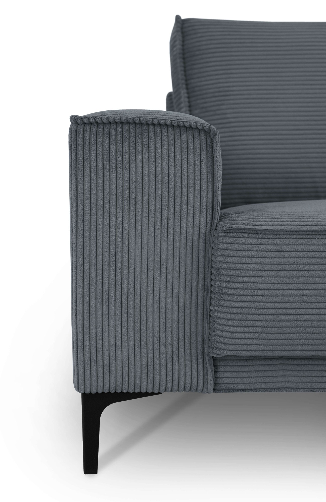 GOODproduct 2-Sitzer »OLAND Cord, Sofa, B: 164 cm, Skandi-Design« 164 cm, Wellenunterfederung, Skandi-Design, Metallfüsse
