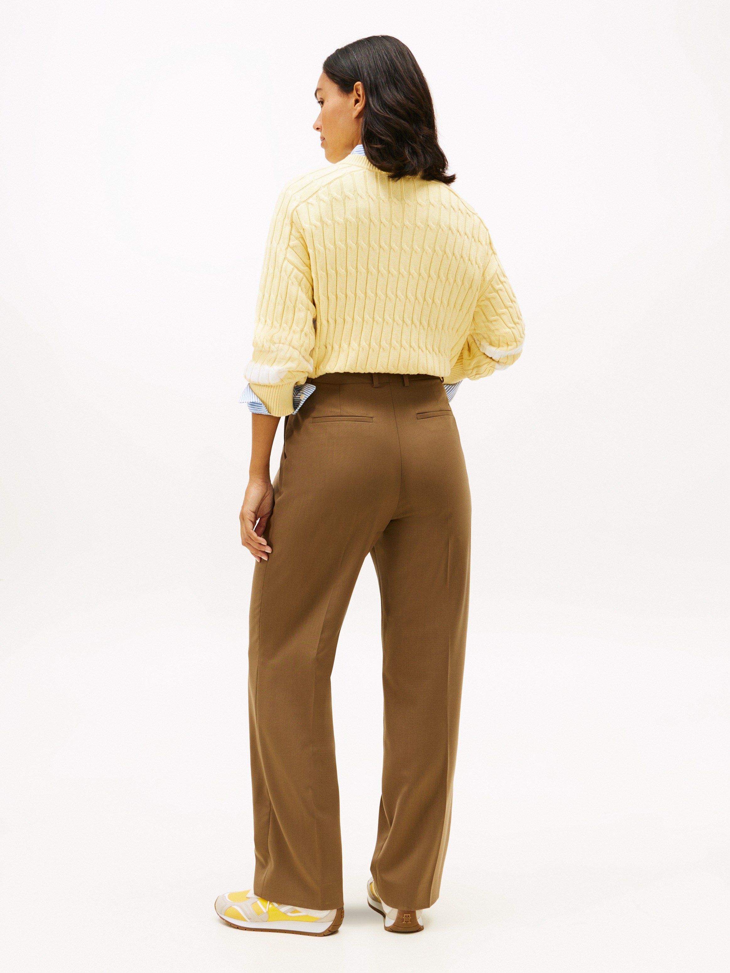 Tommy Hilfiger Pantalon de costume »TIMELESS WOOL RLXD STRT PANT«  avec laine