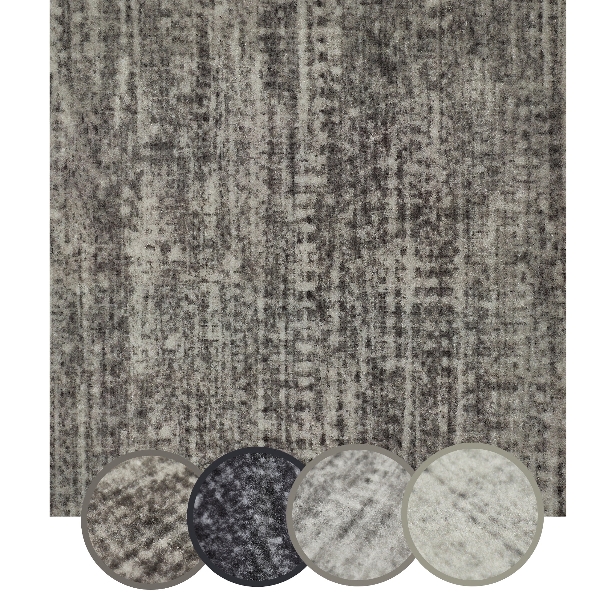 Andiamo Teppichfliese »Paris Nadelfilz«, quadratisch, 4 mm Höhe, 40x40 cm, selbstklebend, robust & strapazierfähig, 25 Stück (4 qm)