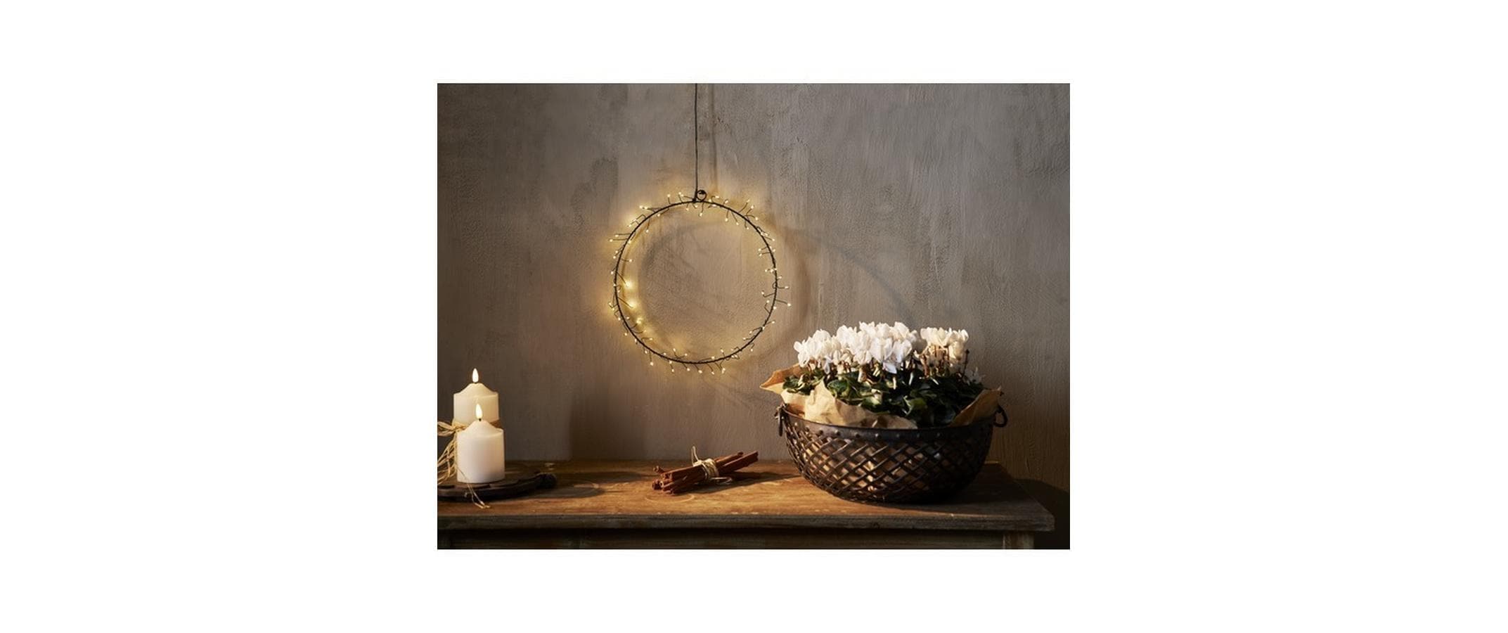   Suspension décorative »LED-Weihnachtskranz«