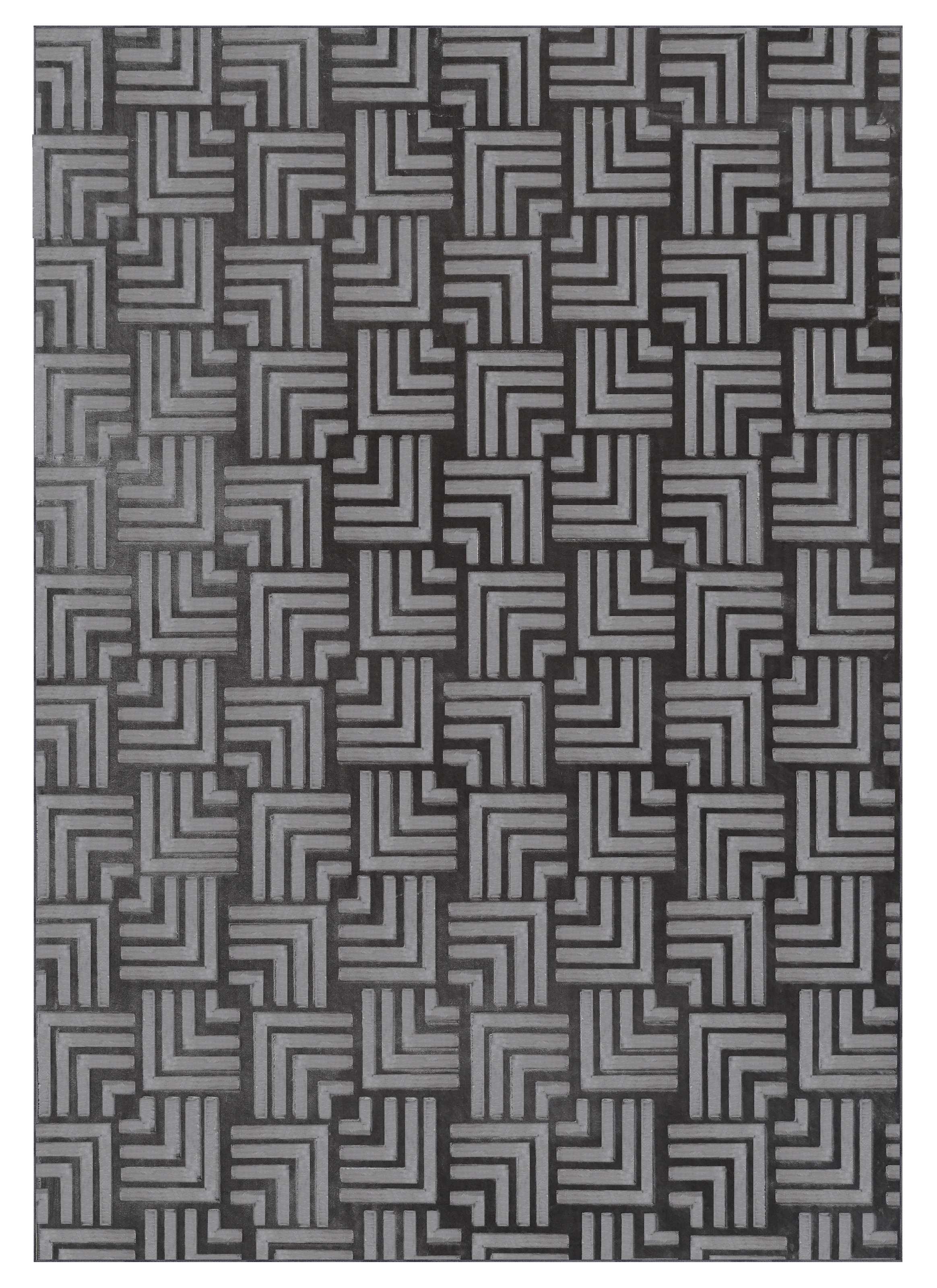 Kayoom Tapis »Calma 325« Rectangulaire 10 mm Höhe Kurzflor, 3-D Optik, Wohnzimmer