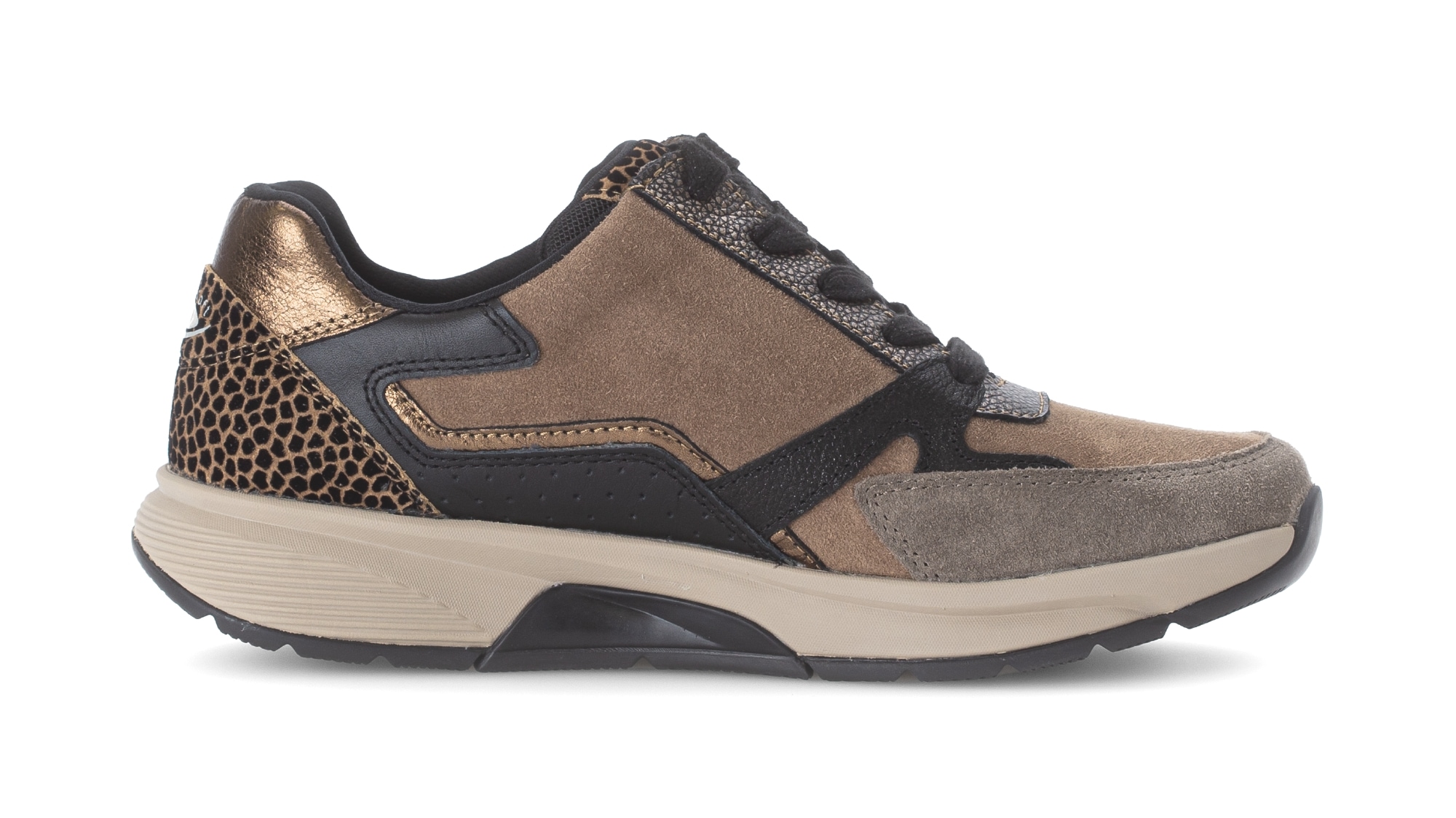 rollingsoft Keilsneaker  , Schnürer, Halbschuh, Freizeitschuh mit zusätzlichem Reissverschluss