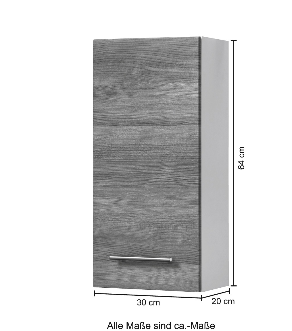 welltime Armoire suspendue »Trento, verschiedene Ausführungen und Farben« Badmöbel, Breite 30 cm, 1 Tür, 2 Einlegeböden, Made in Germany
