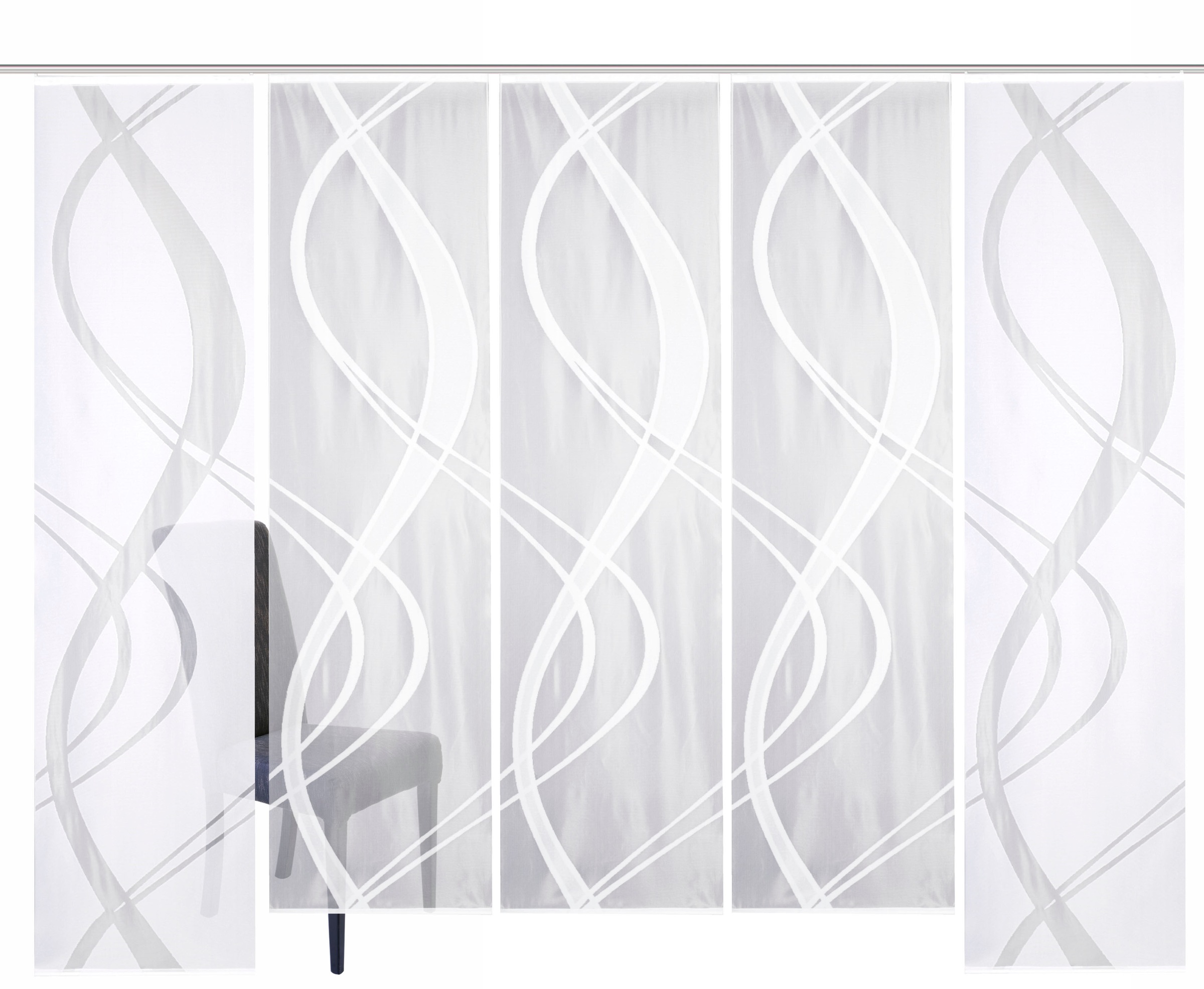 Image of HOME WOHNIDEEN Schiebegardine »TIBASA«, (5 St.), halbtransparent bei Ackermann Versand Schweiz