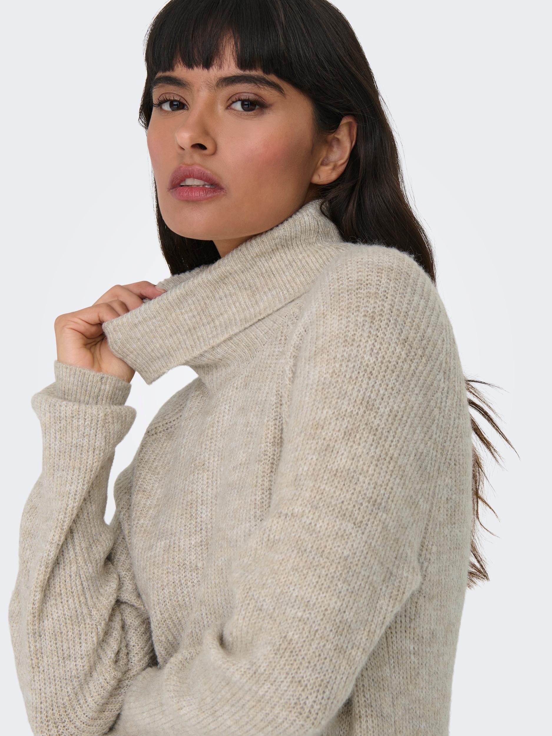ONLY Strickkleid »ONLSILLY LS ROLLNECK DRESS BF KNT«, mit Rollkragen