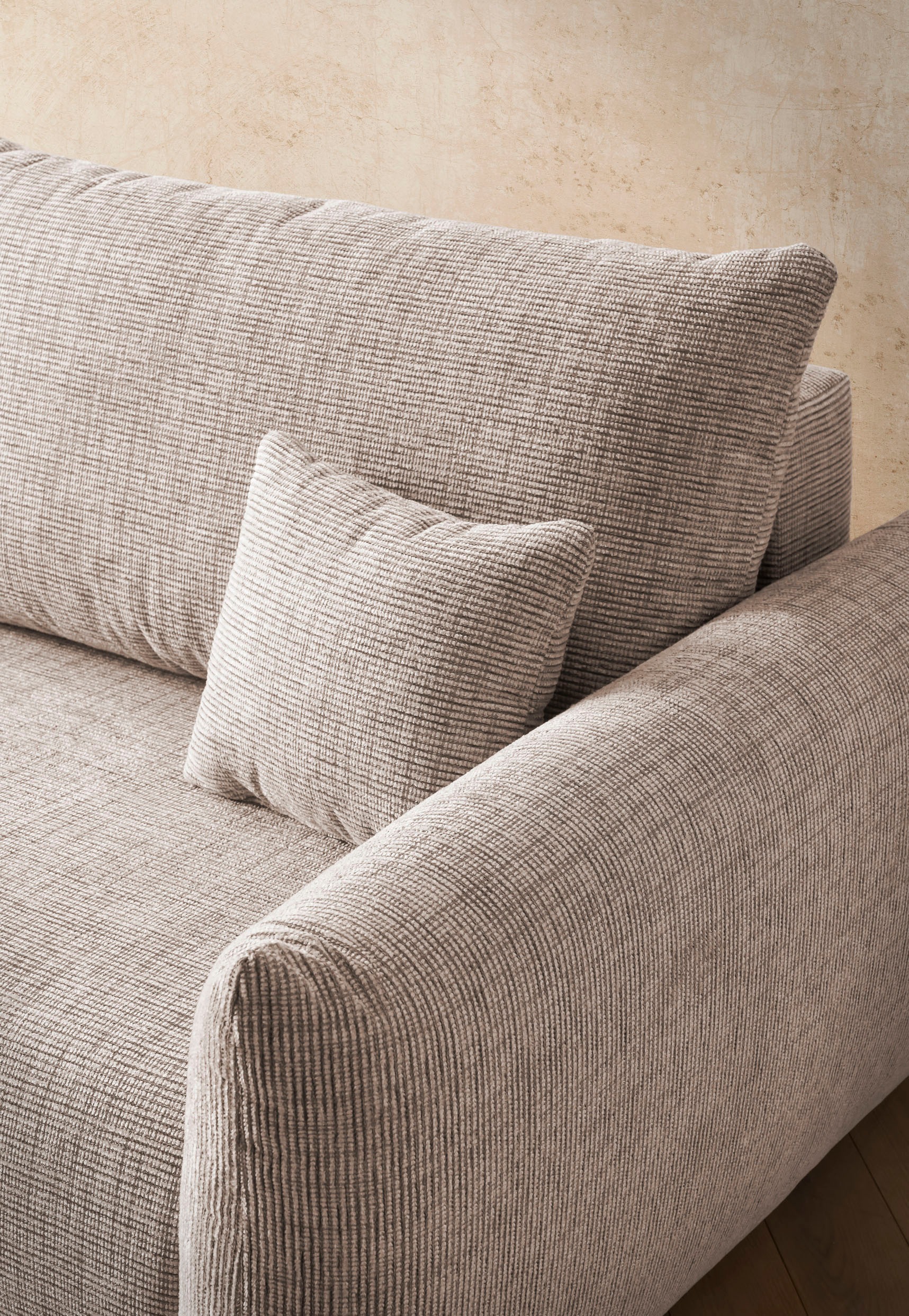 INOSIGN 3-Sitzer »MAVAS Schlafsofa mit Bettkasten«, ca.240/108cm (Liegefläche 212/145 cm), Cord, Chenille, Struktur