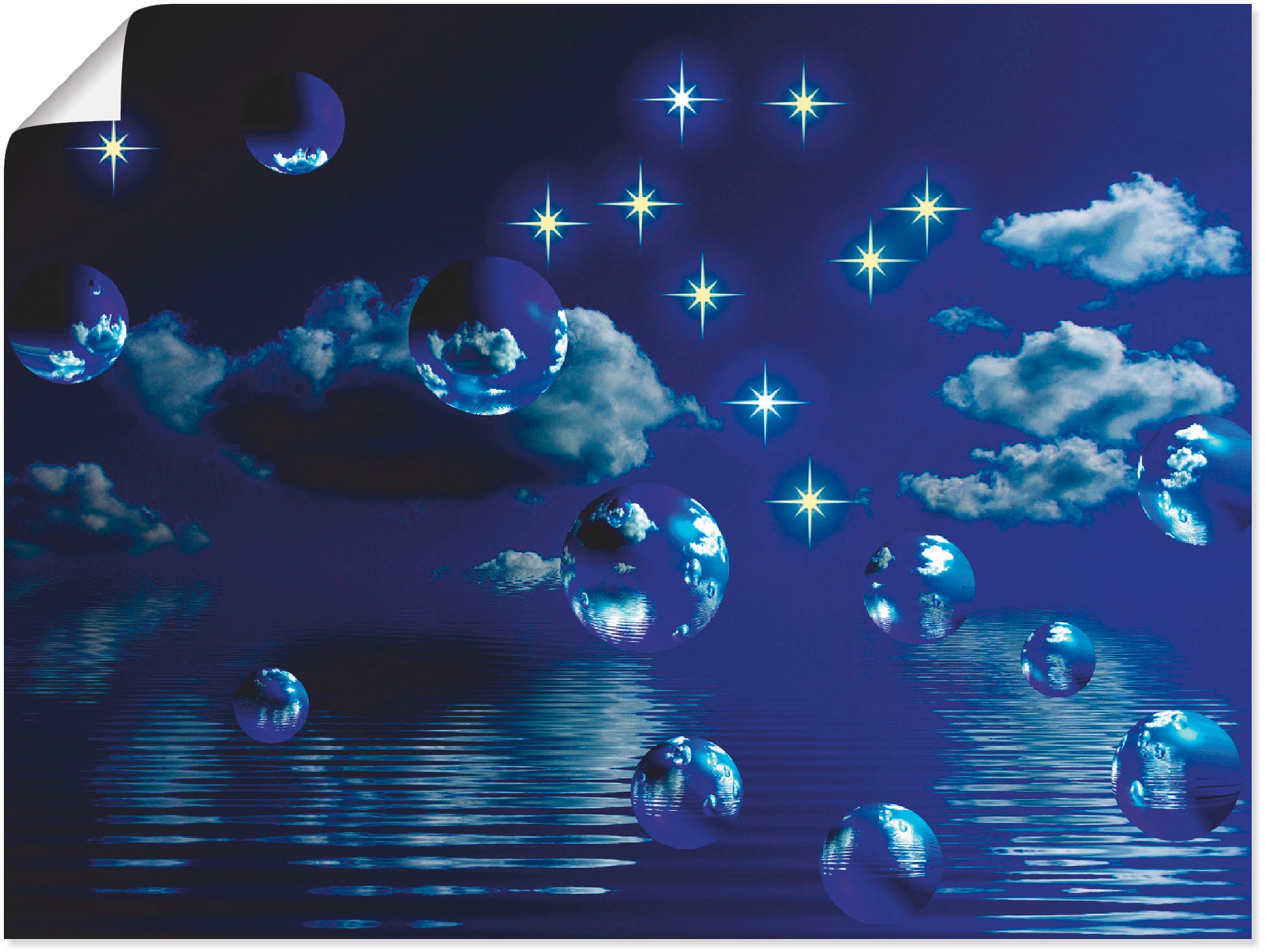 Image of Artland Wandbild »Sternenhimmel«, Landschaften, (1 St.), in vielen Grössen & Produktarten -Leinwandbild, Poster, Wandaufkleber / Wandtattoo auch für Badezimmer geeignet bei Ackermann Versand Schweiz