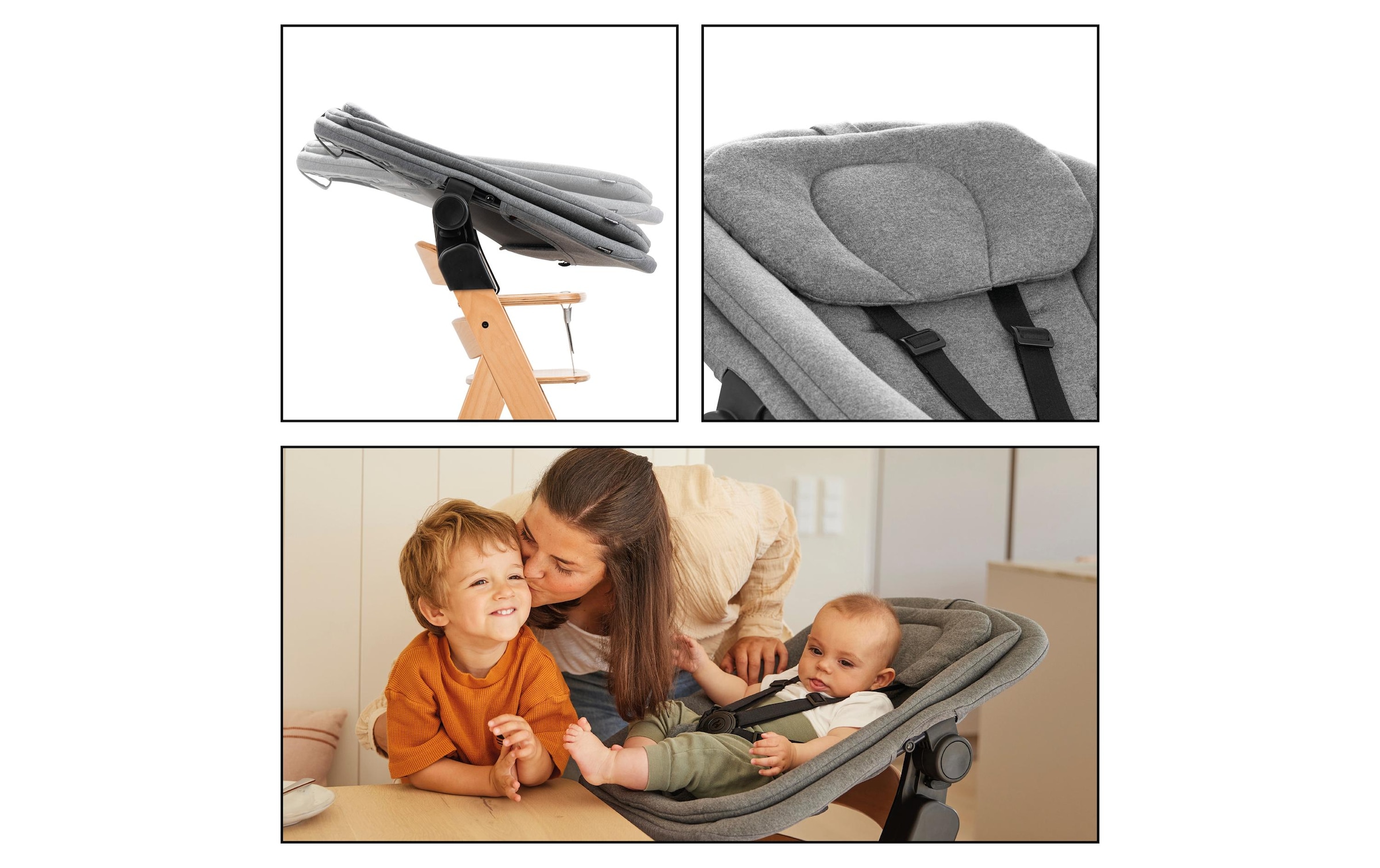 Hauck Chaise haute »Hochstuhl Alpha+ Pro, mit Newborn-Aufsatz« () dieses Produkt besteht aus FSC®-zertifiziertem Material